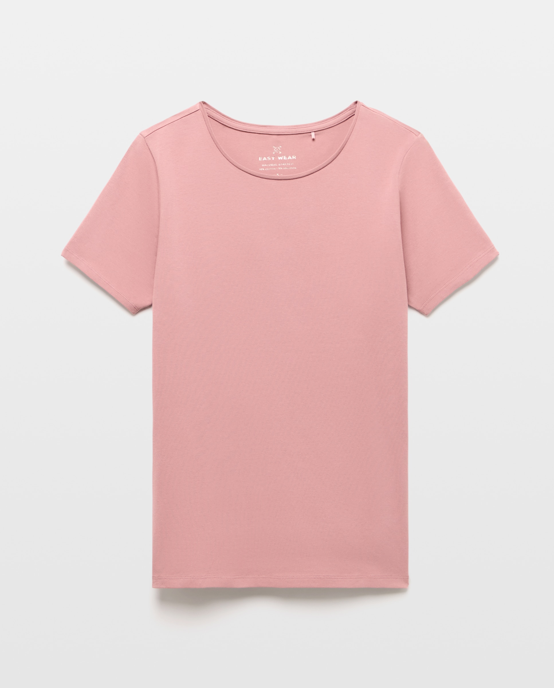 T-shirt de mulher com manga curta 200 Rosa-4