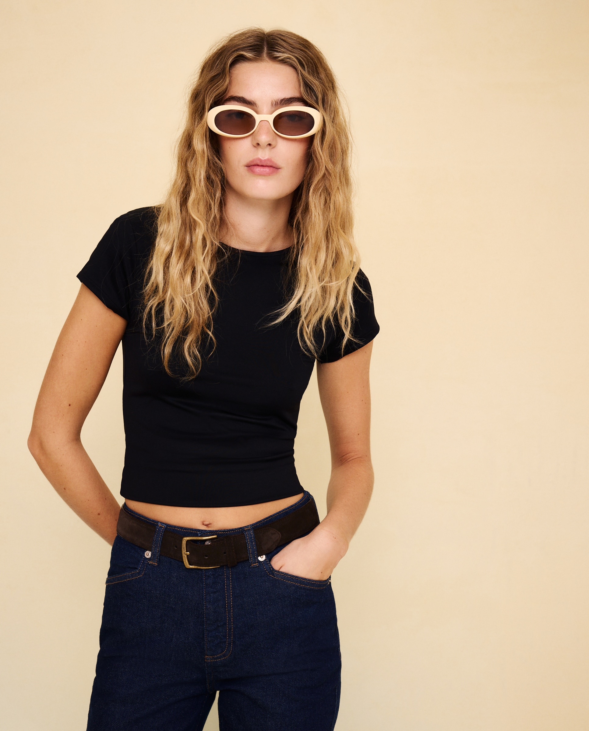 Camiseta manga corta de mujer - Easy Wear - Negro Negro-1