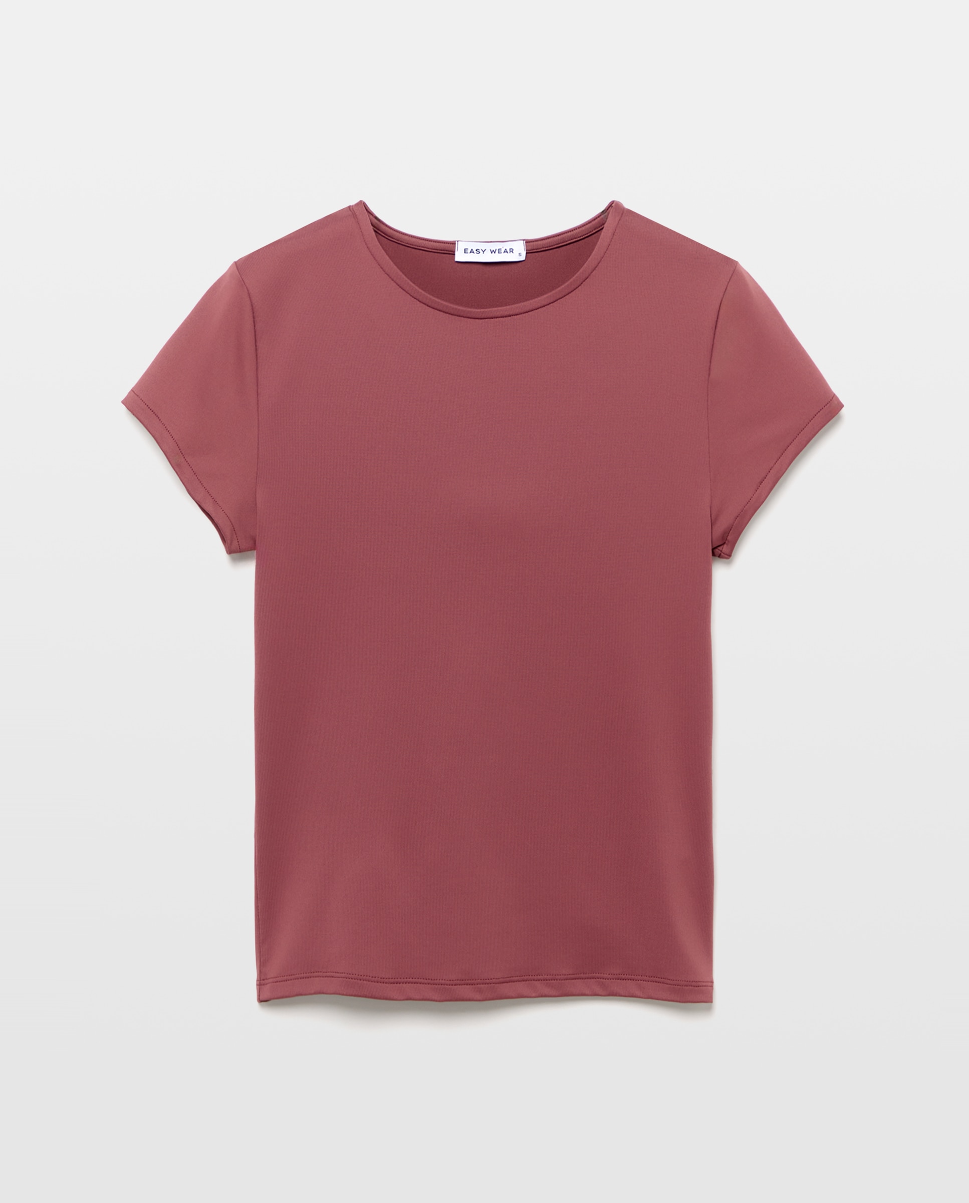 T-shirt de mulher com manga curta Vison Claro-4