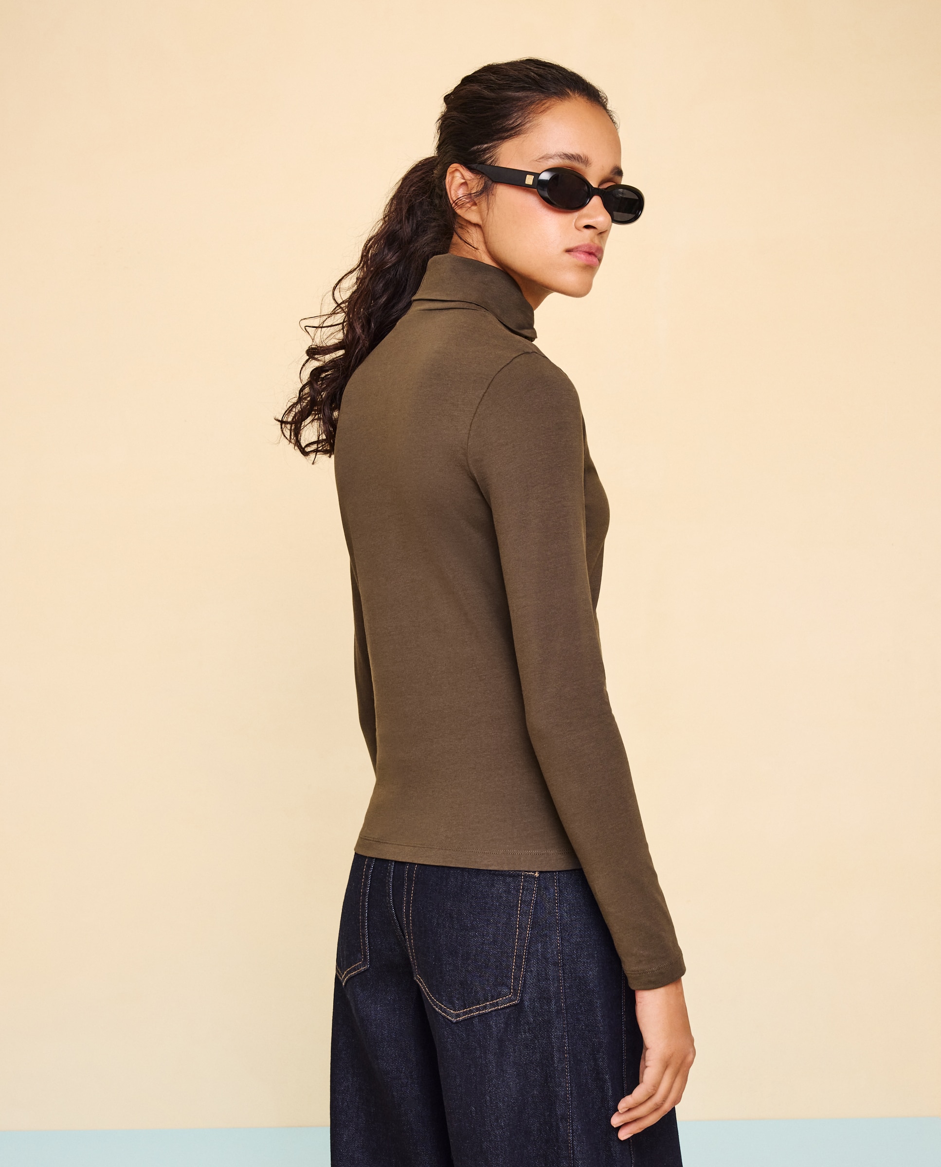 Camiseta manga larga de mujer - Easy Wear - 520 Kaki 520 Kaki-3