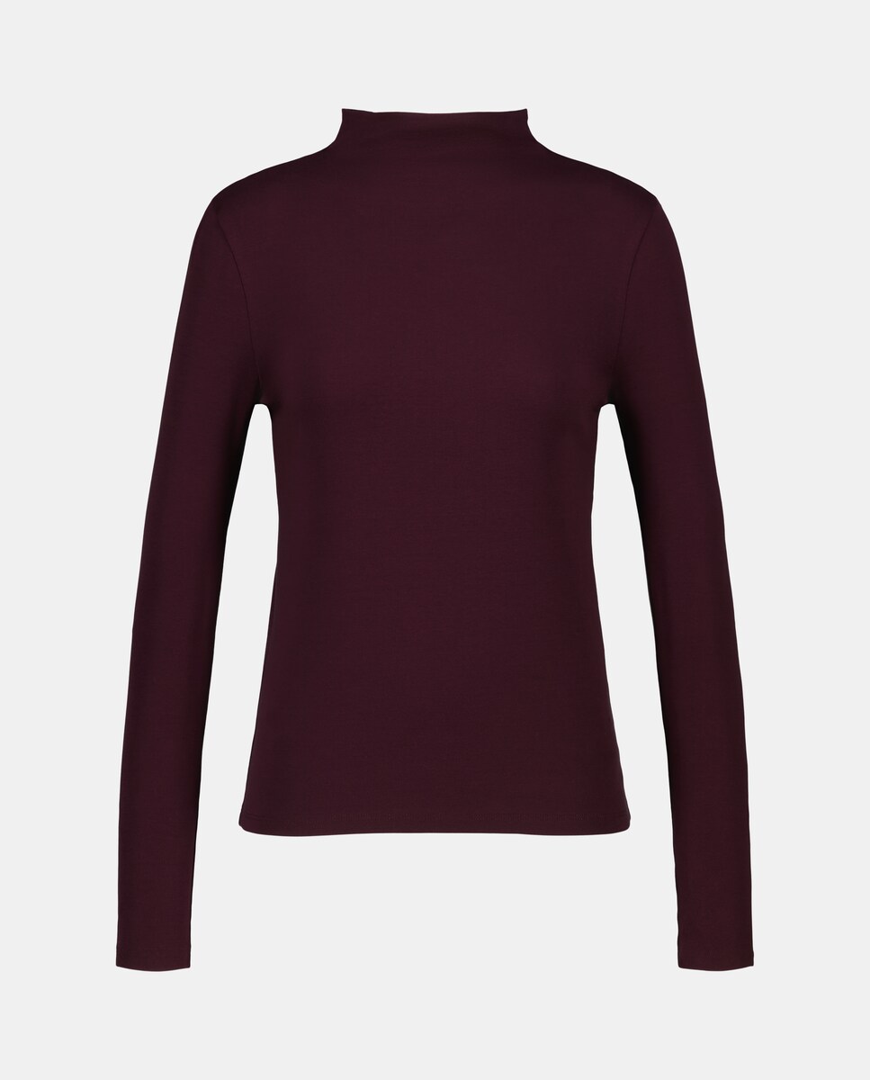 Camisola de mulher com manga comprida Roxo-4