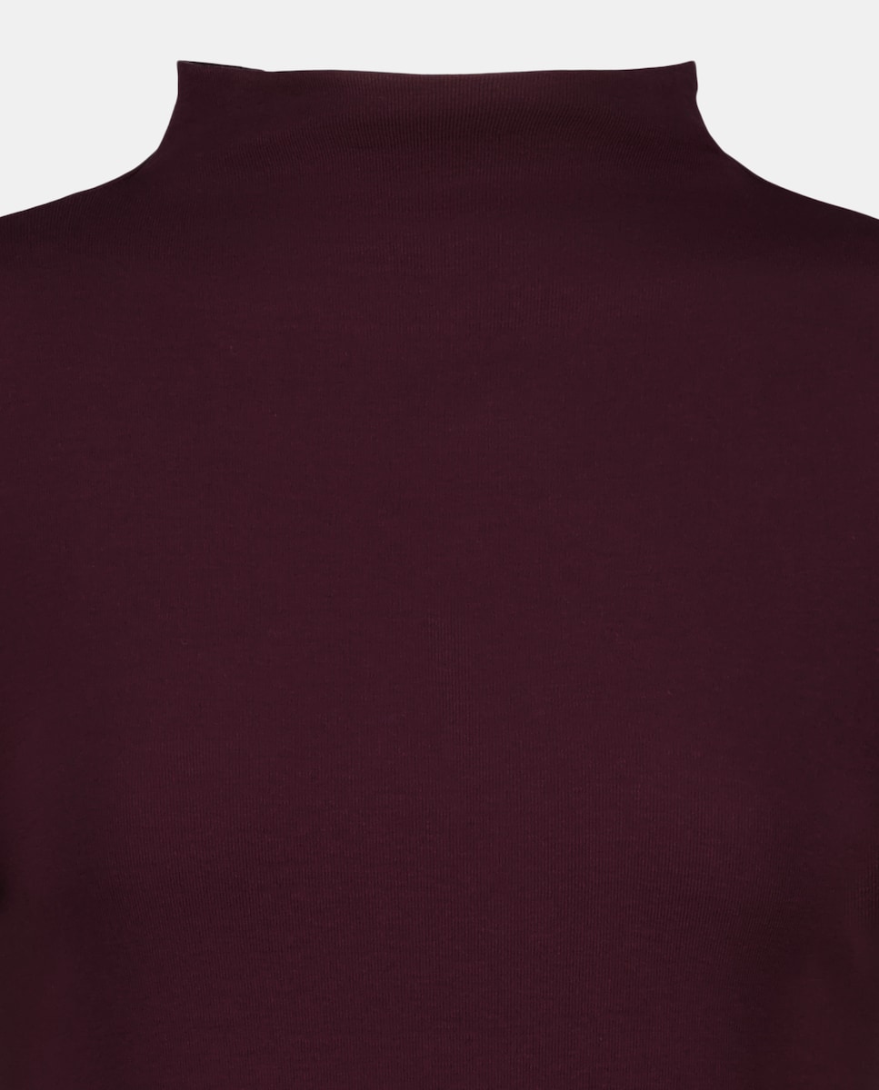 Camisola de mulher com manga comprida Roxo-5