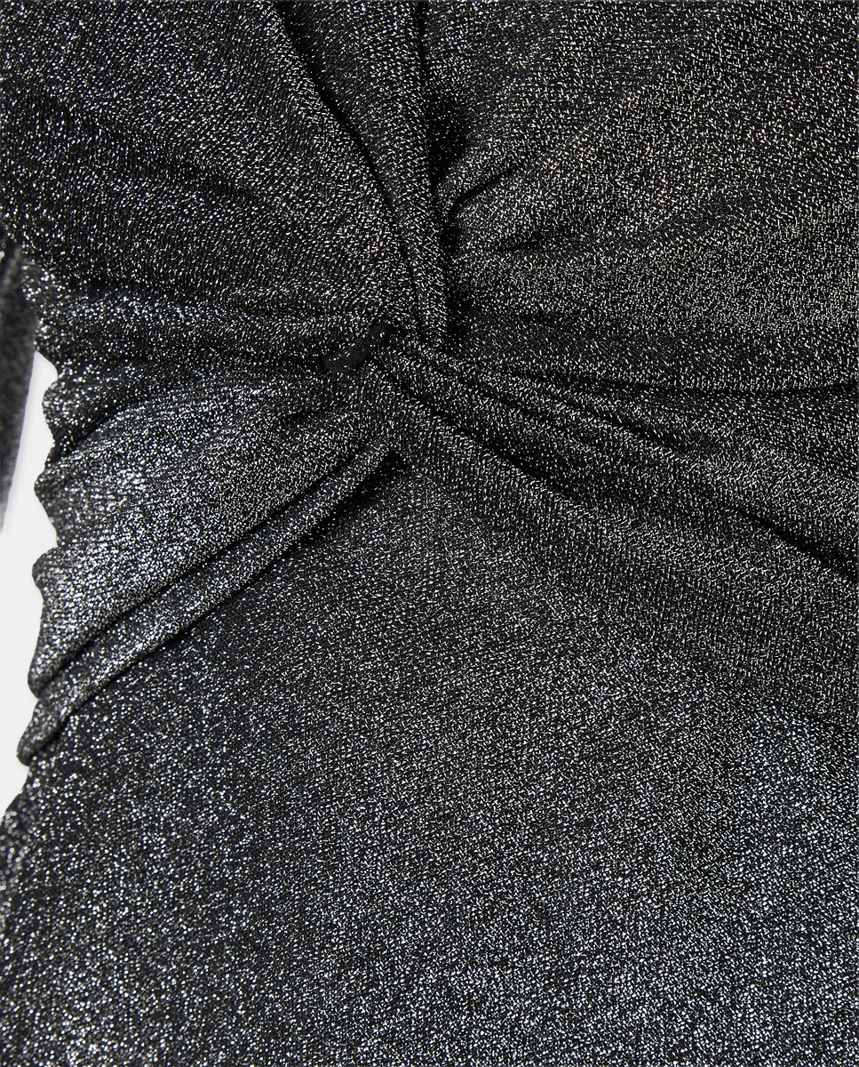 Macacão Cruzado no Peito com Brilhos 820 Cinzento Médio-6