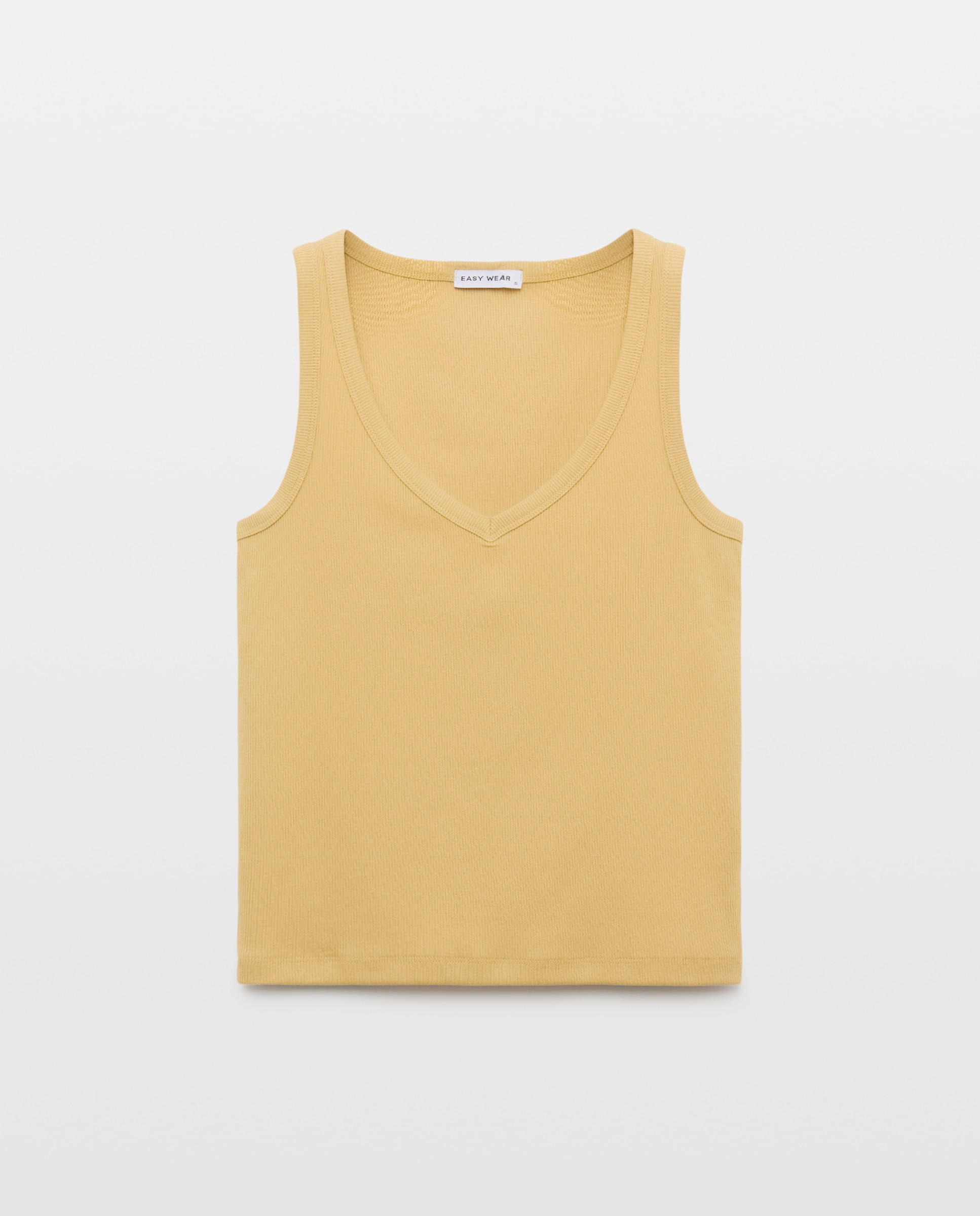Camiseta tirantes pico de mujer - Easy Wear - Mostaza Mostaza-4