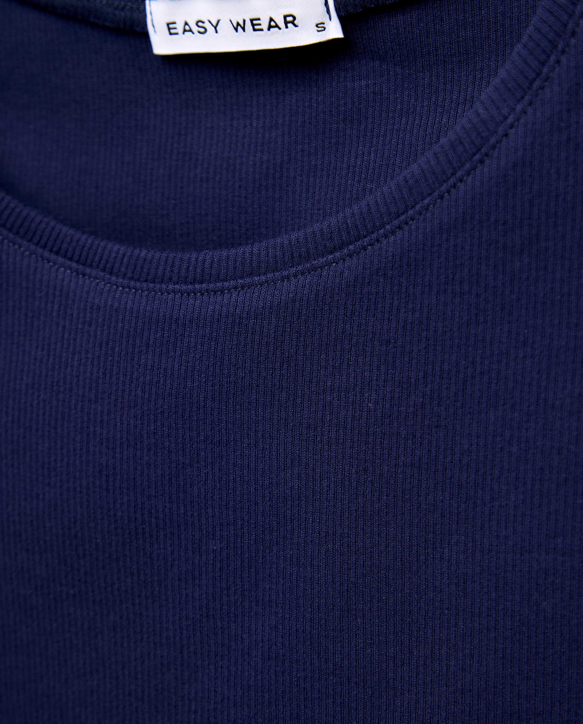 Camiseta lisa de manga corta de mujer - Easy Wear - Azul marino Azul marino-5