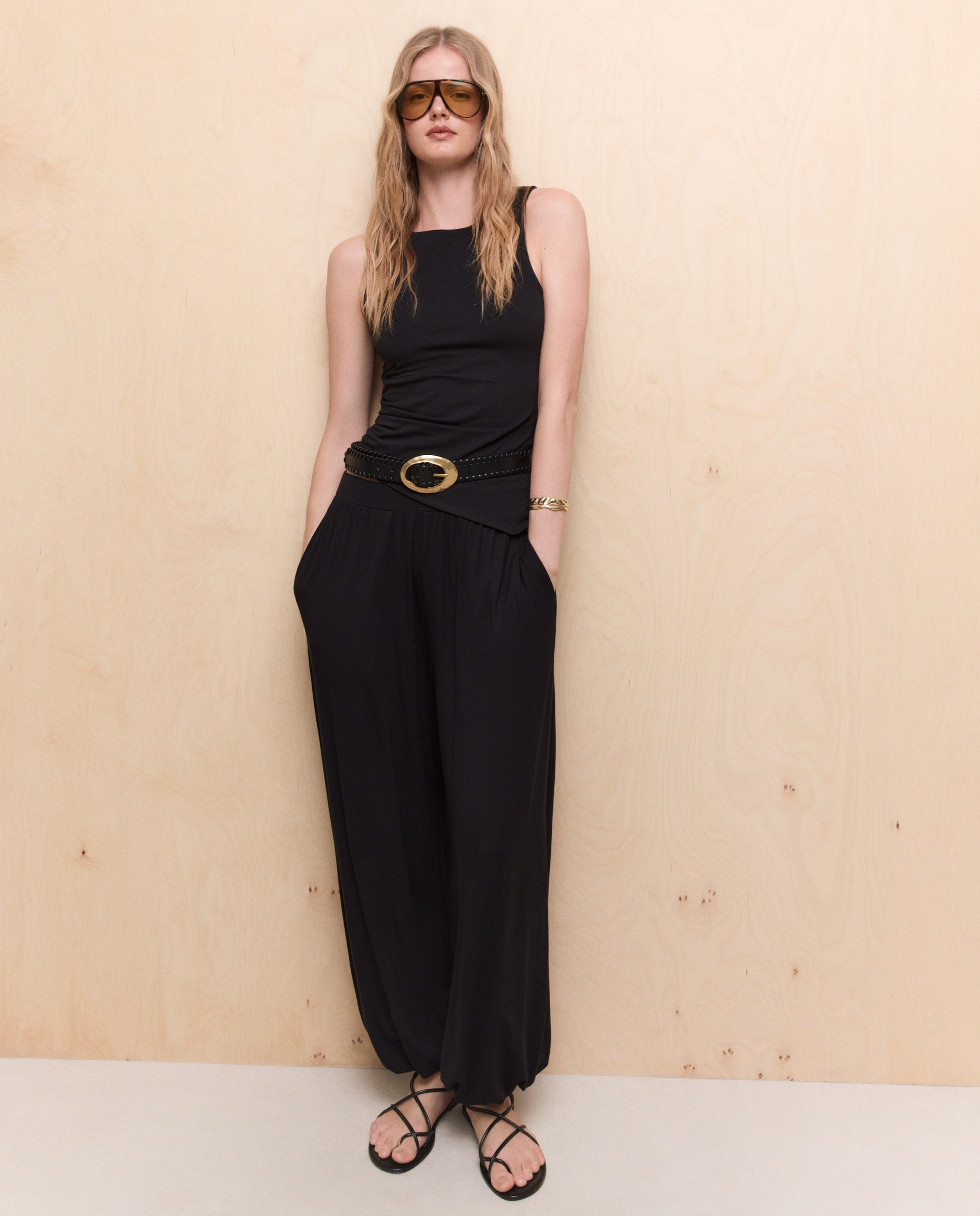 Camiseta sin mangas de mujer - Easy Wear - Negro Negro-3