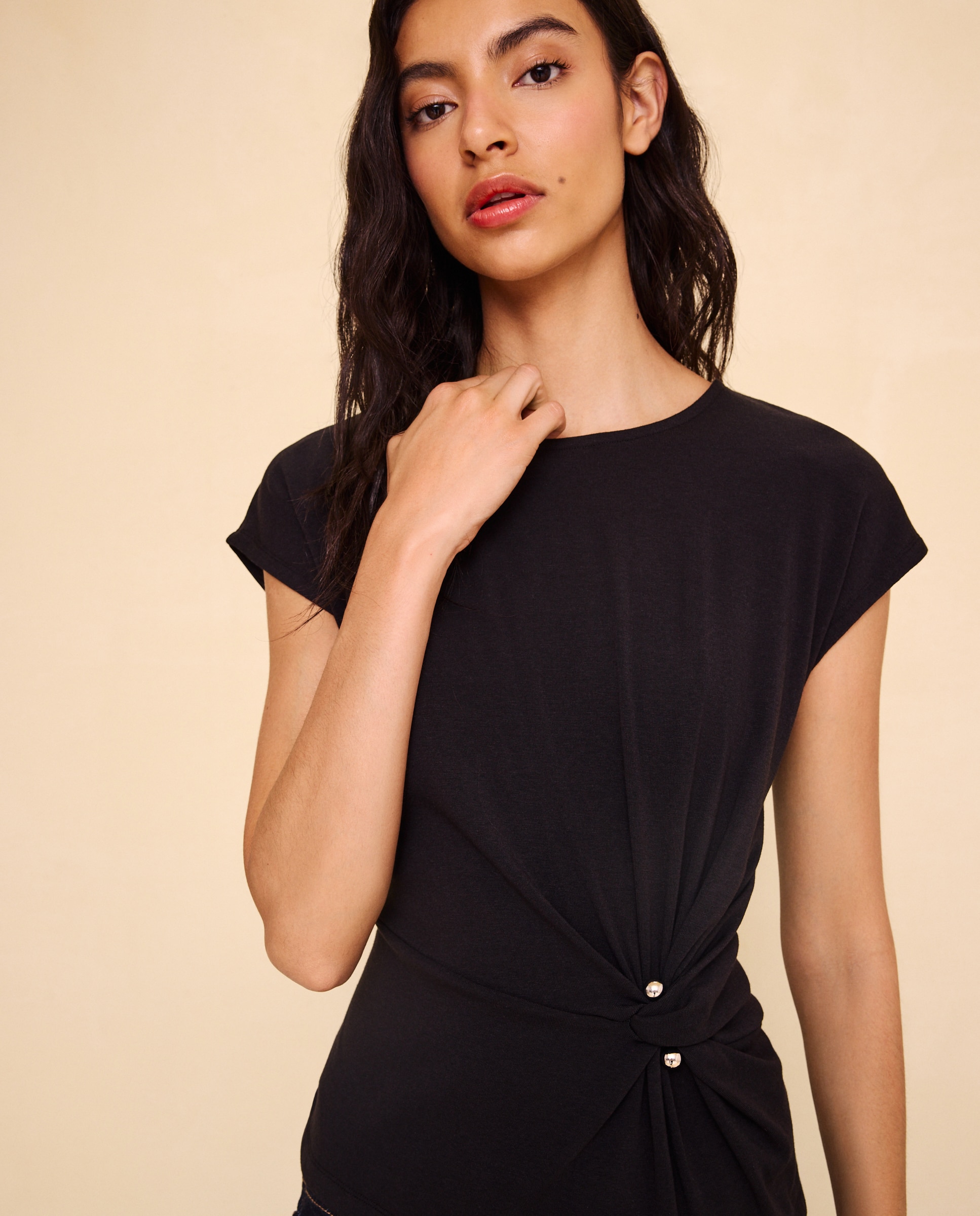 Camiseta manga corta de mujer - Easy Wear - Negro Negro-2