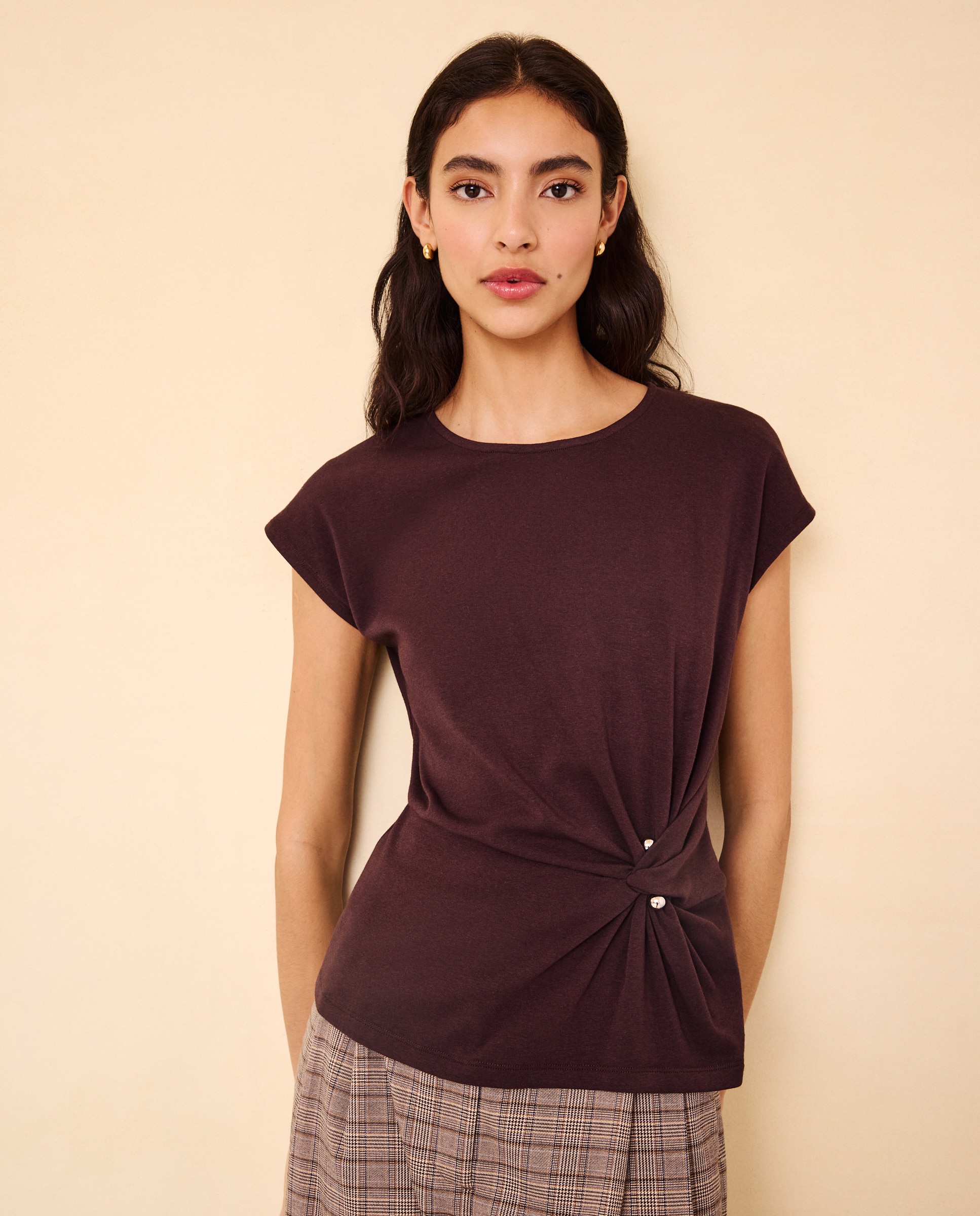 Camiseta manga corta de mujer - Easy Wear - Chocolate Chocolate-1