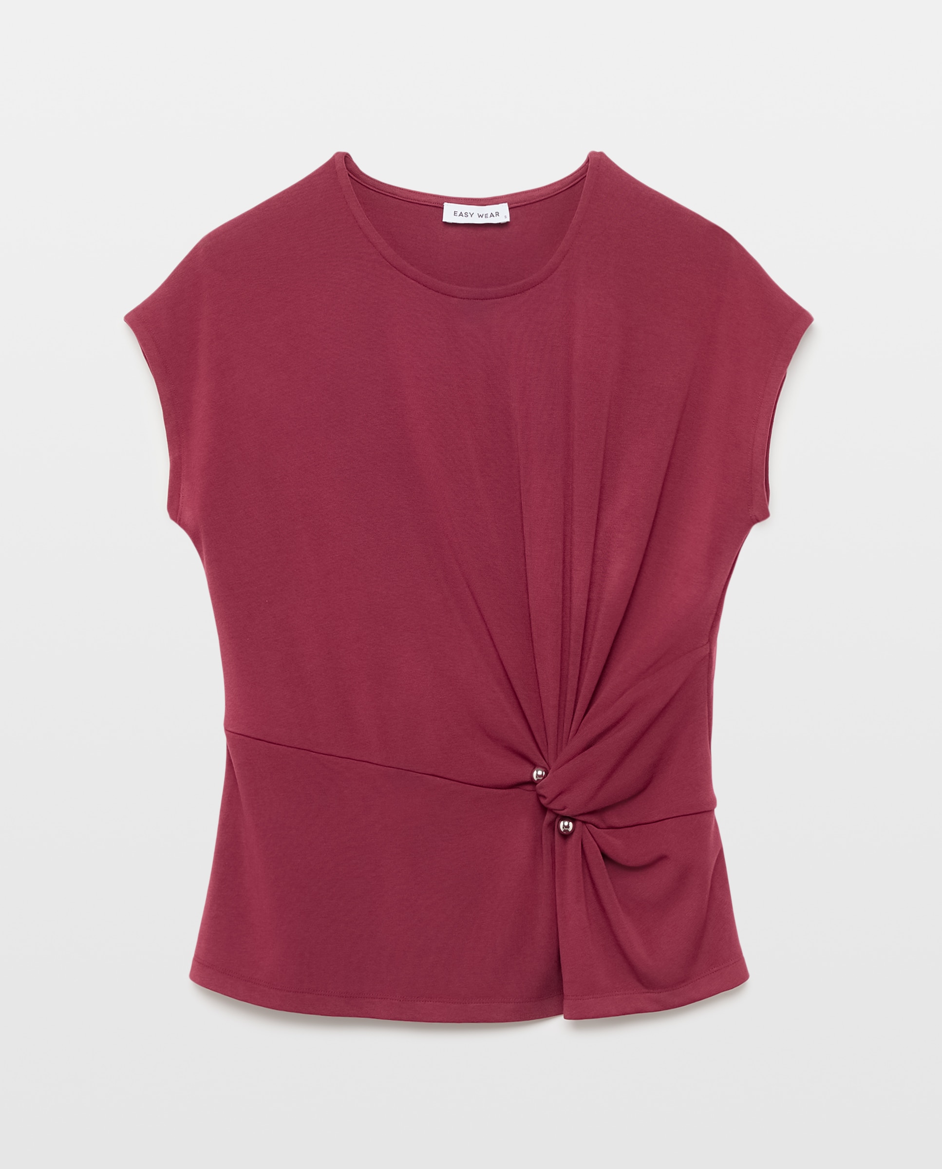 Camiseta manga corta de mujer - Easy Wear - Burdeos Burdeos-4