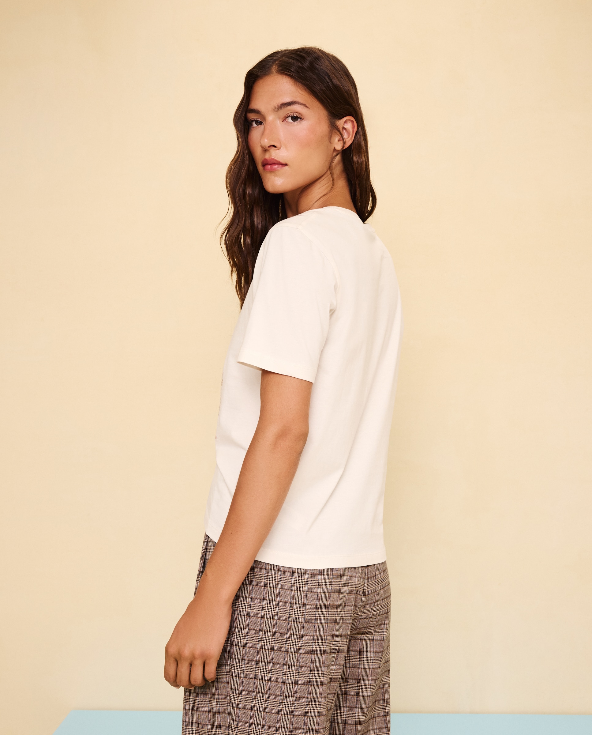 Camiseta manga corta de mujer - Easy Wear - 120 Crudo 120 Crudo-3
