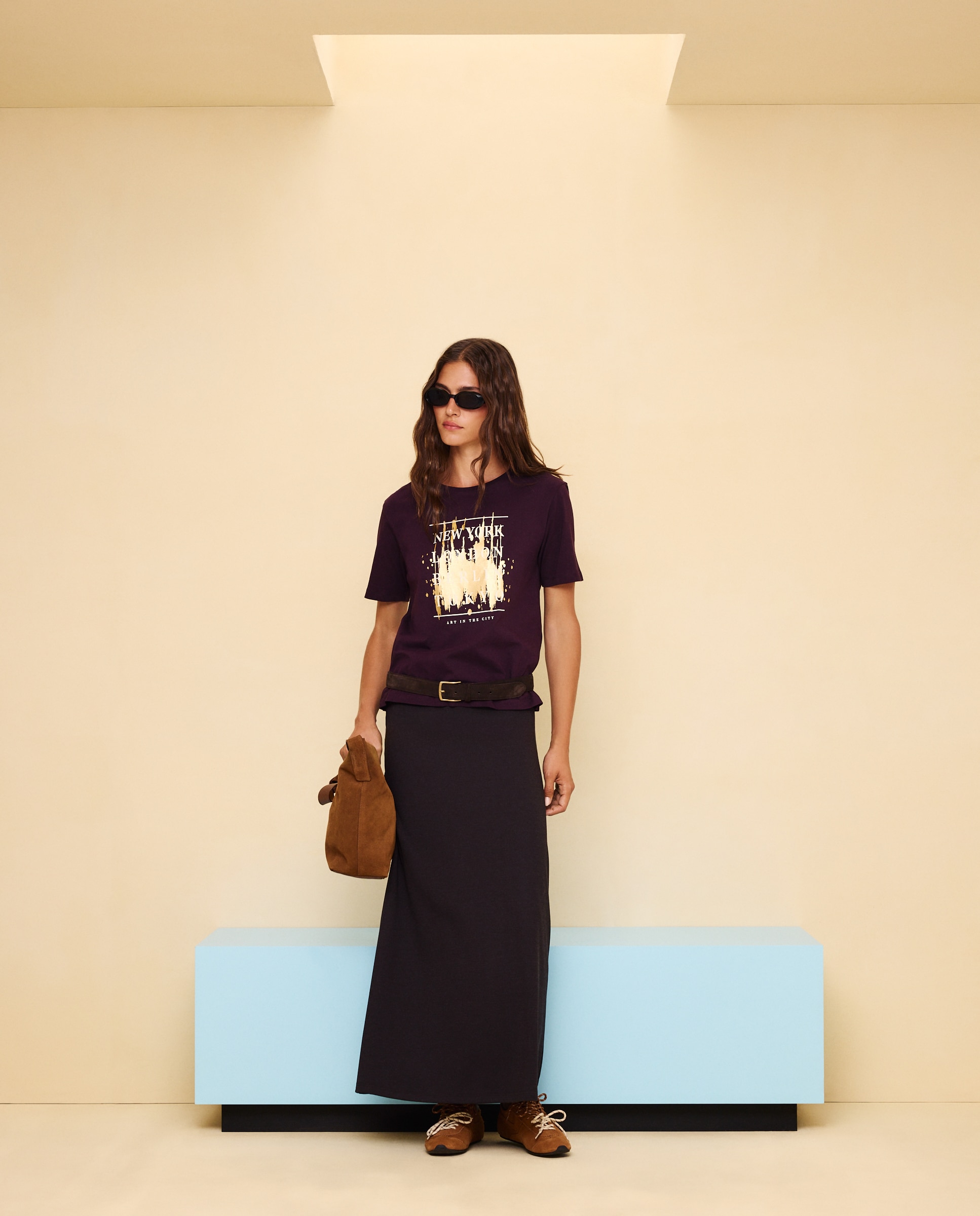 Camiseta manga corta de mujer - Easy Wear - Ciruela Ciruela-1
