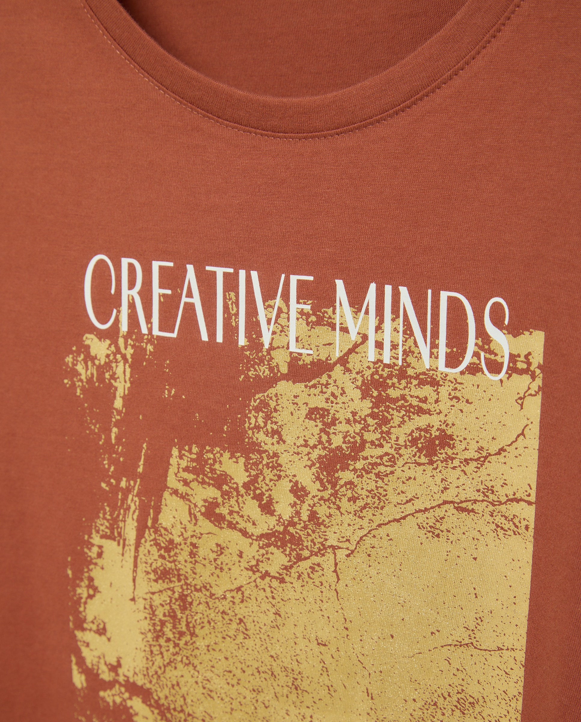 T-shirt de mulher com manga curta 770 Terracota-6
