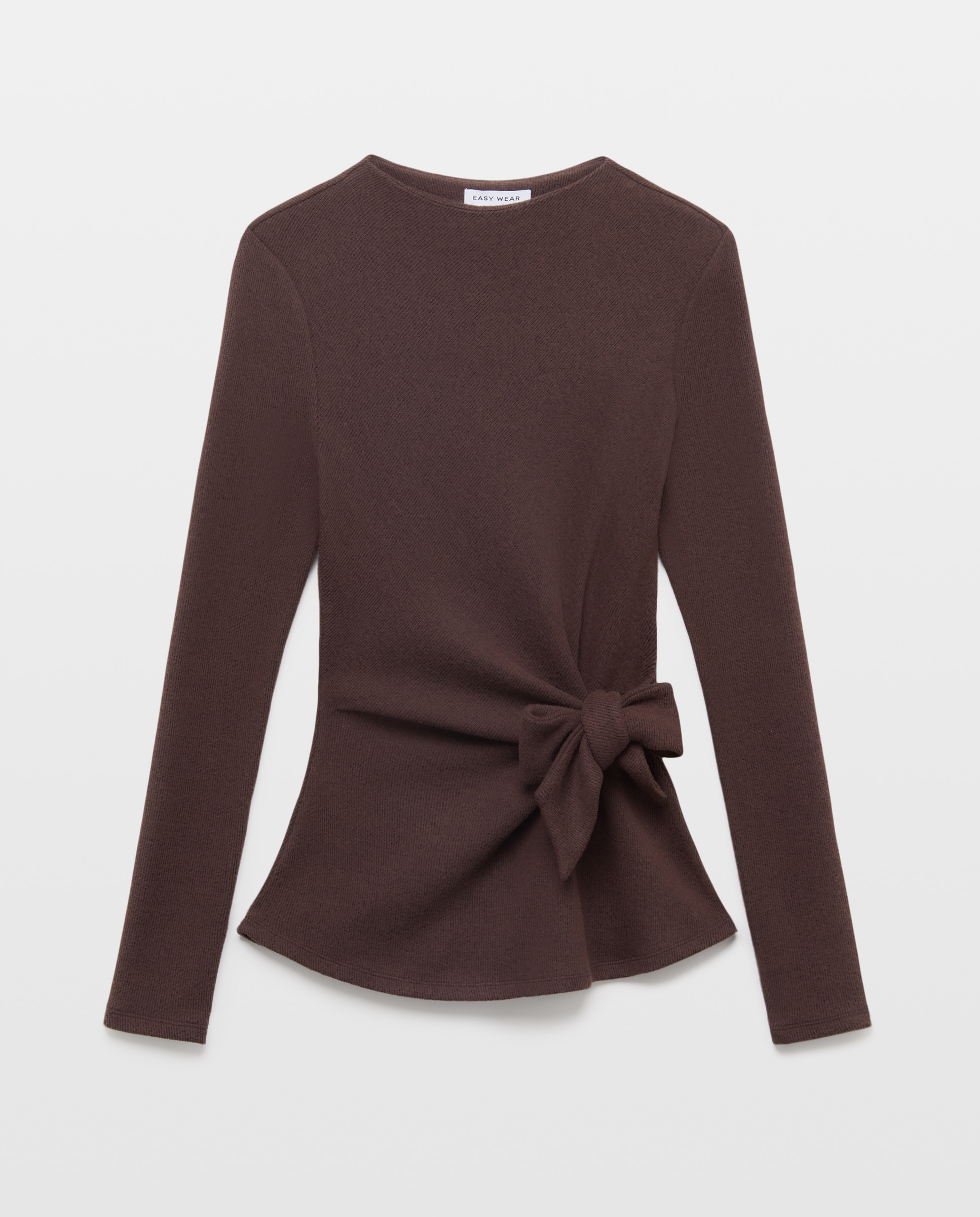 Camiseta manga larga de mujer - Easy Wear - Marrón Marrón-4