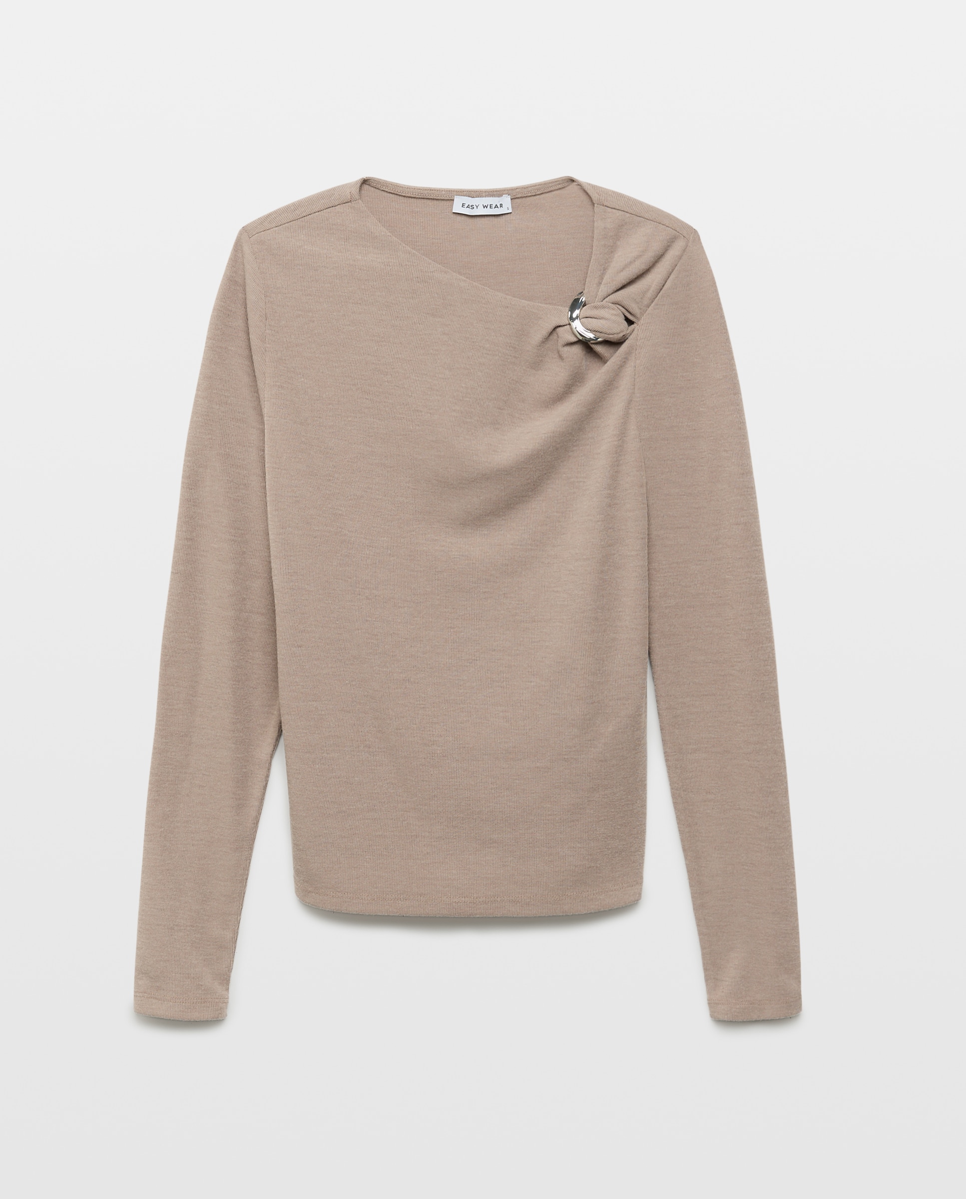 Camiseta manga larga de mujer - Easy Wear - Beige Beige-4