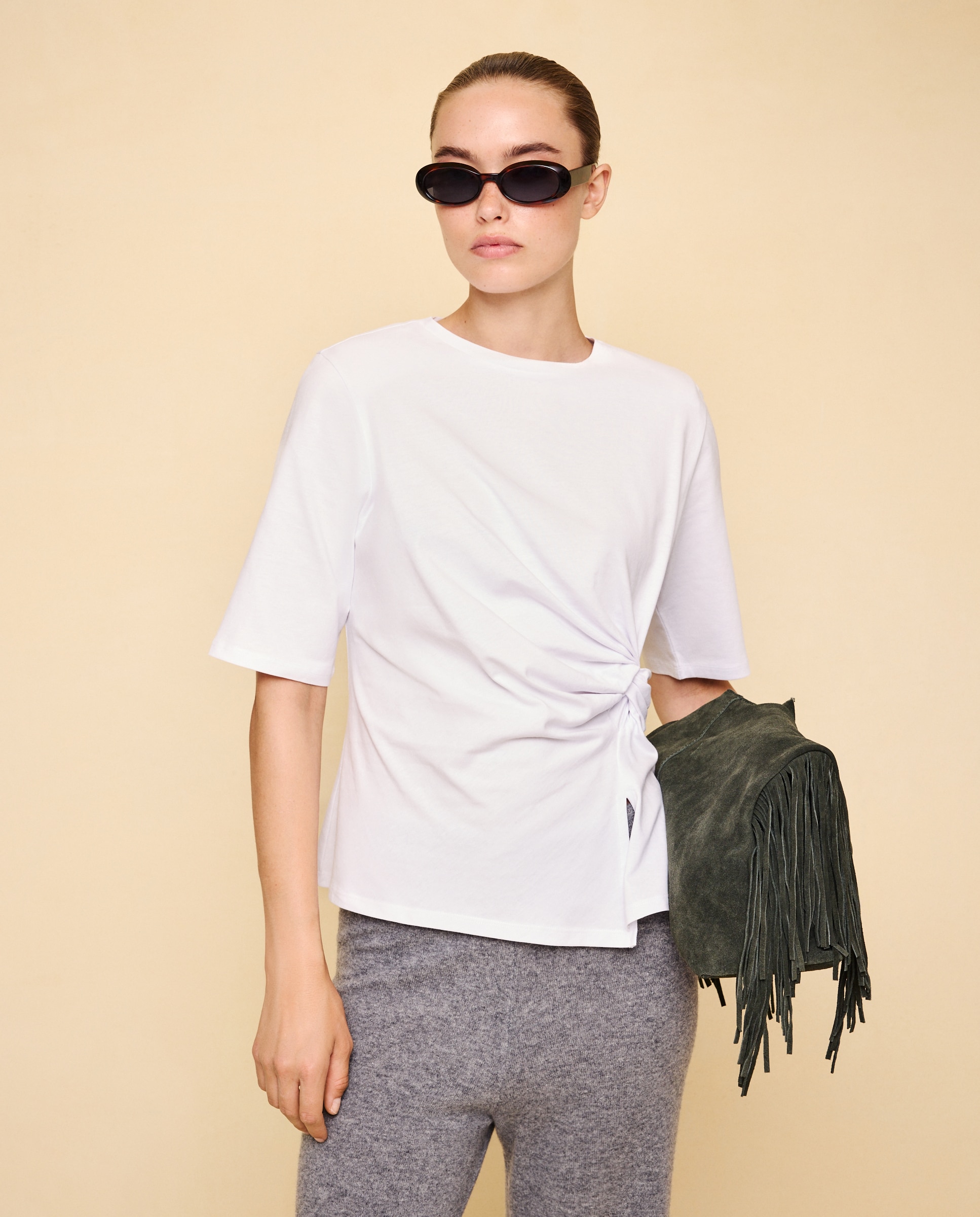Camiseta manga corta de mujer - Easy Wear - Blanco Blanco-2
