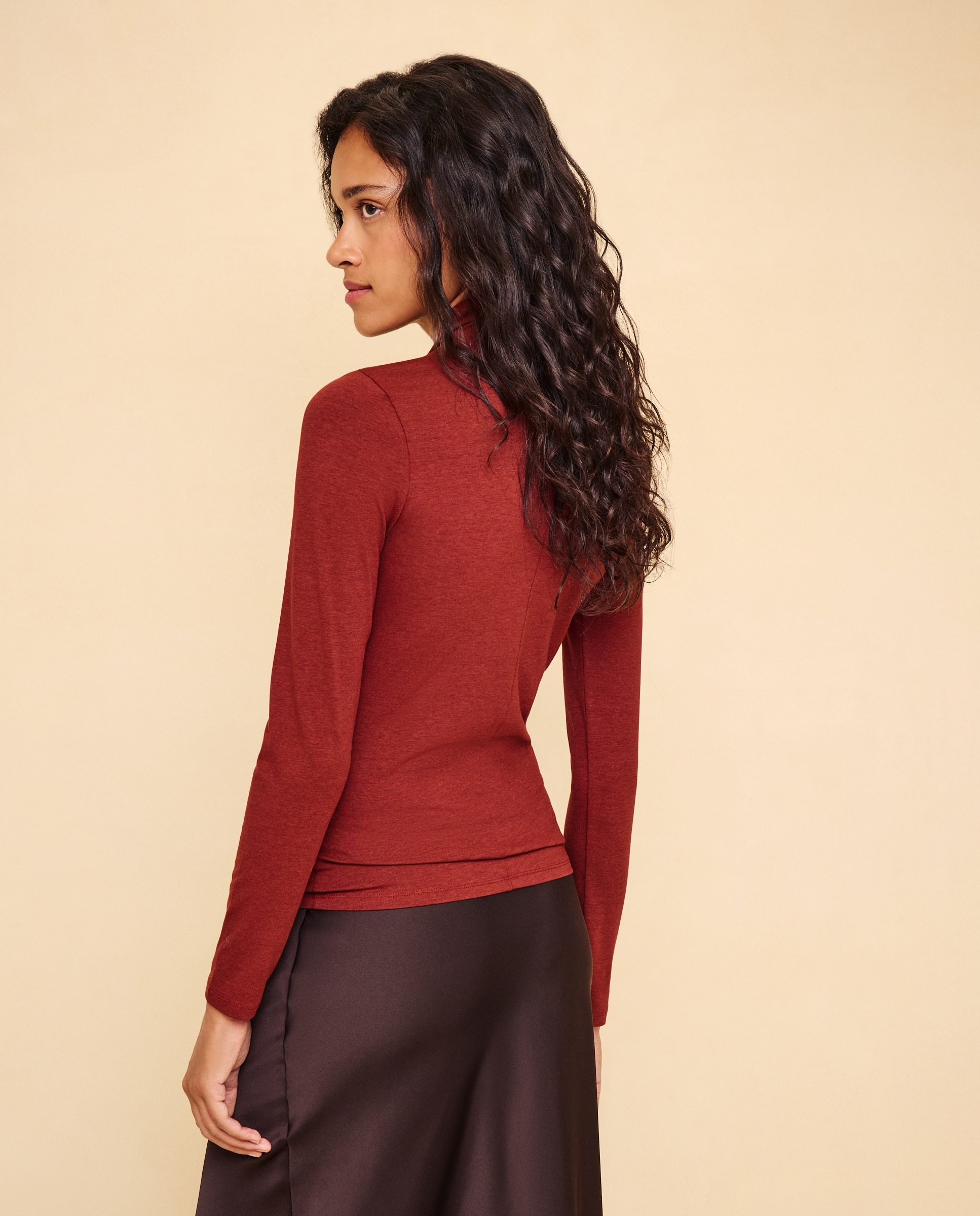 Camiseta manga larga de mujer - Easy Wear - Azafrán Azafrán-3