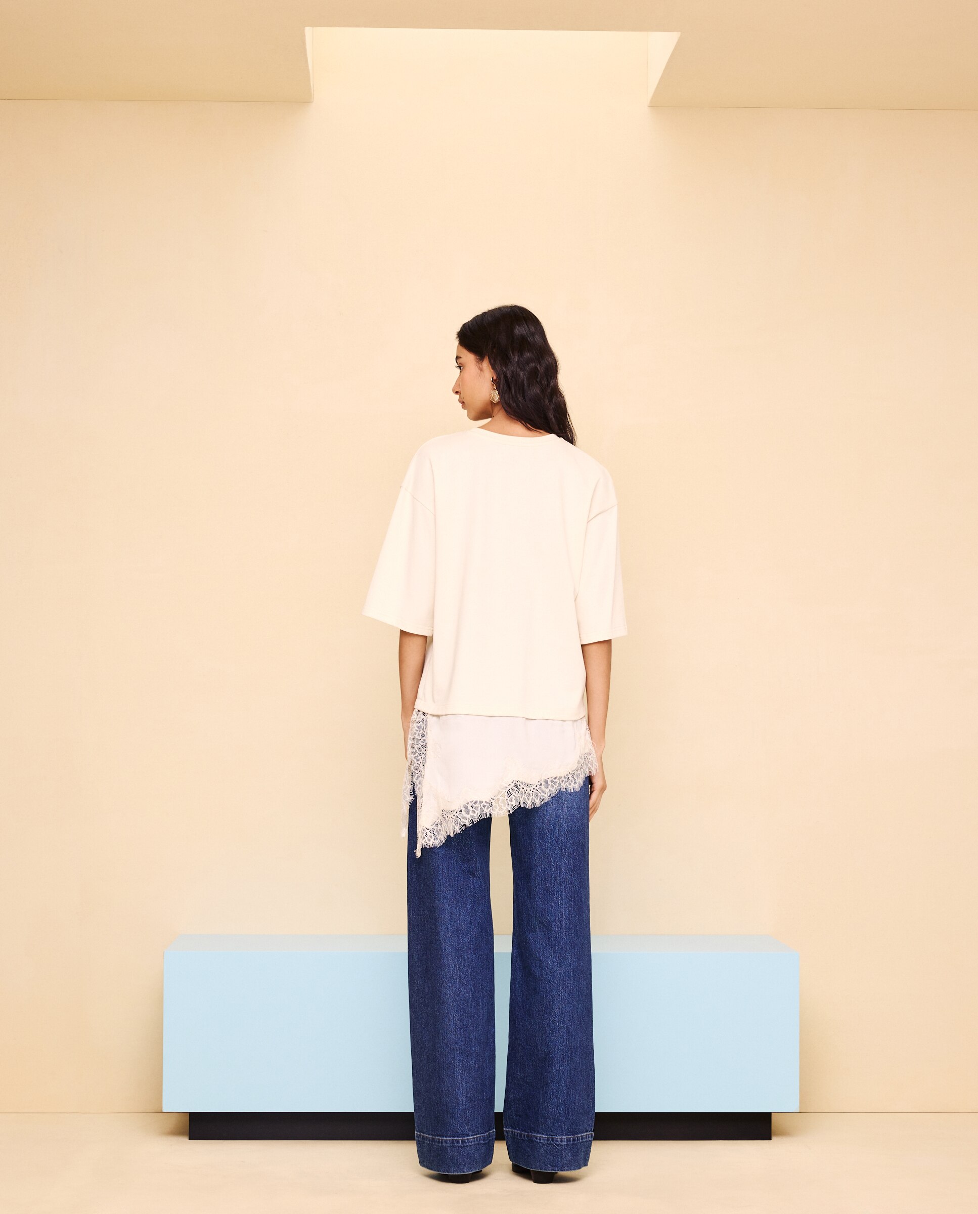 Camiseta manga corta de mujer - Easy Wear - Crudo Crudo-3