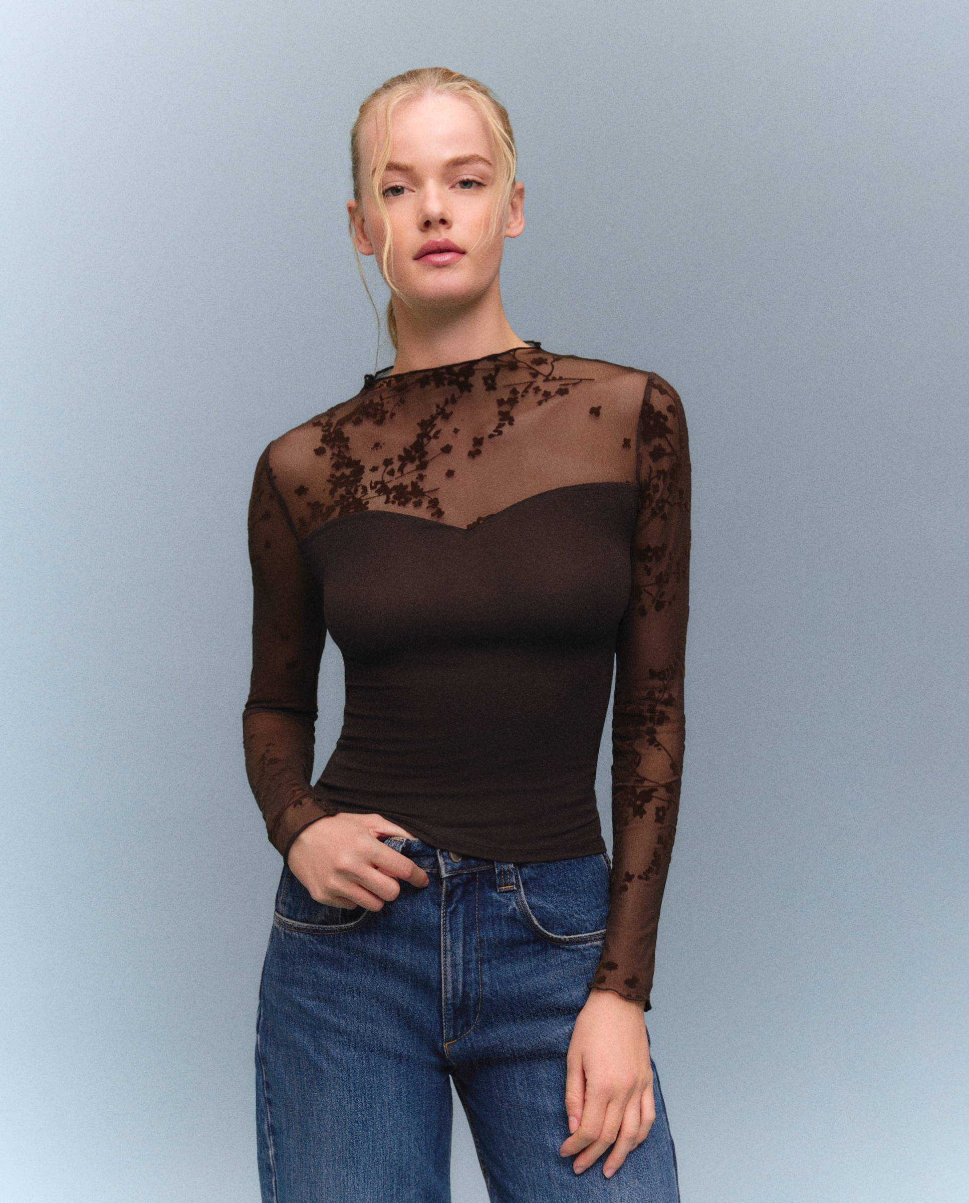 Imagen 2 de Camiseta manga larga de mujer - Easy Wear - Marrón Marrón