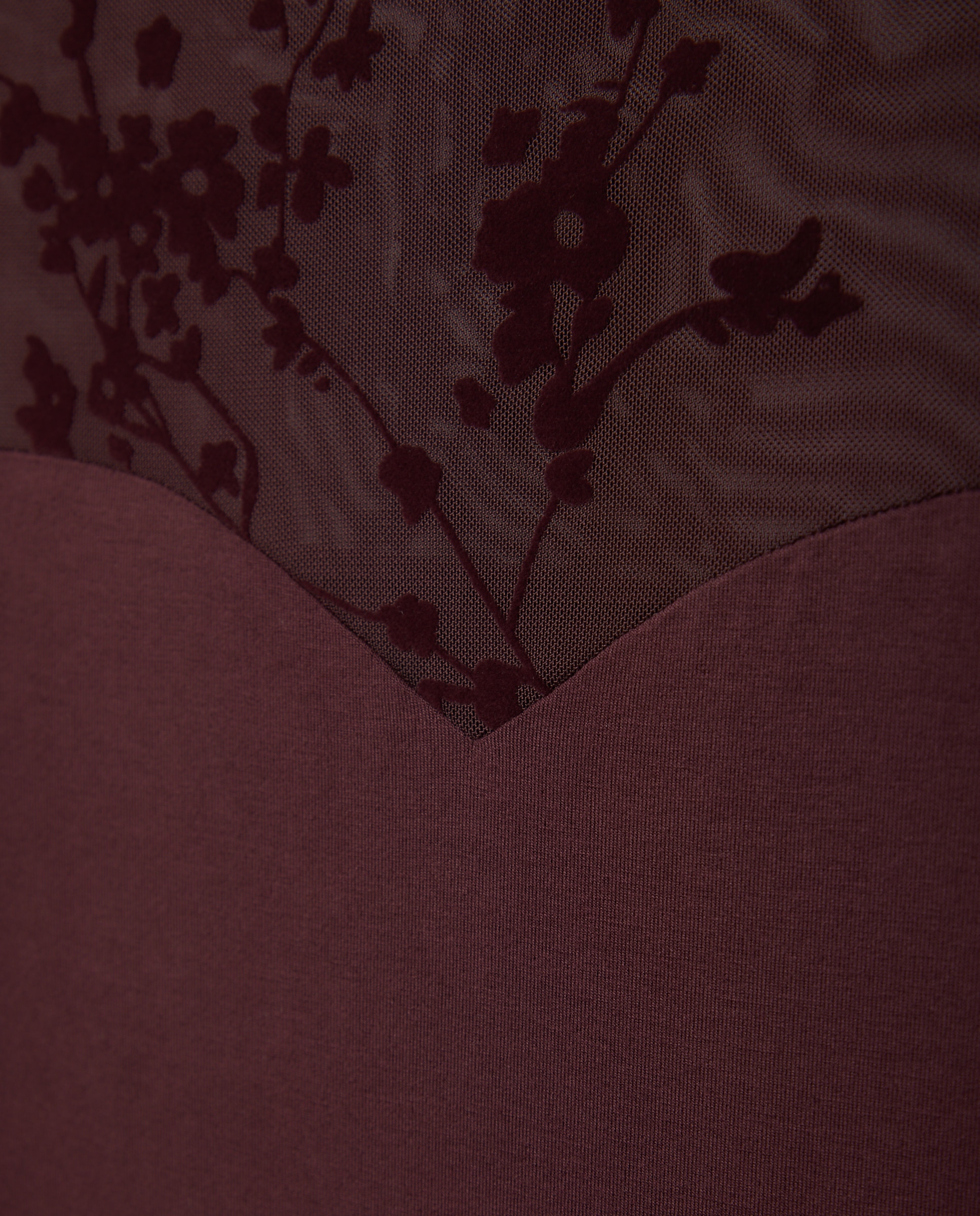 Camisola de mulher com manga comprida Bordeaux-2