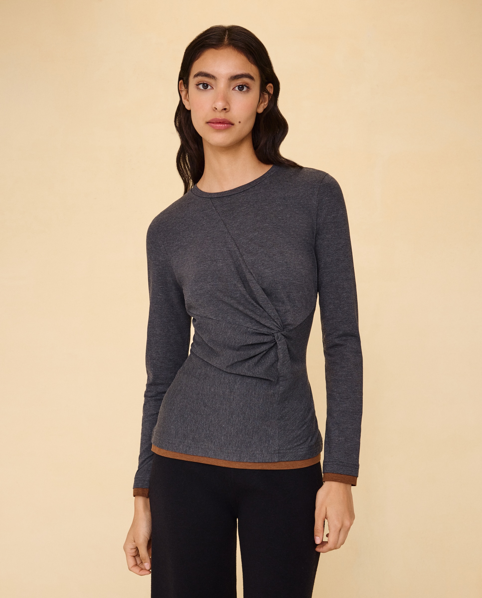 Camiseta manga larga de mujer - Easy Wear - Negro Negro-1