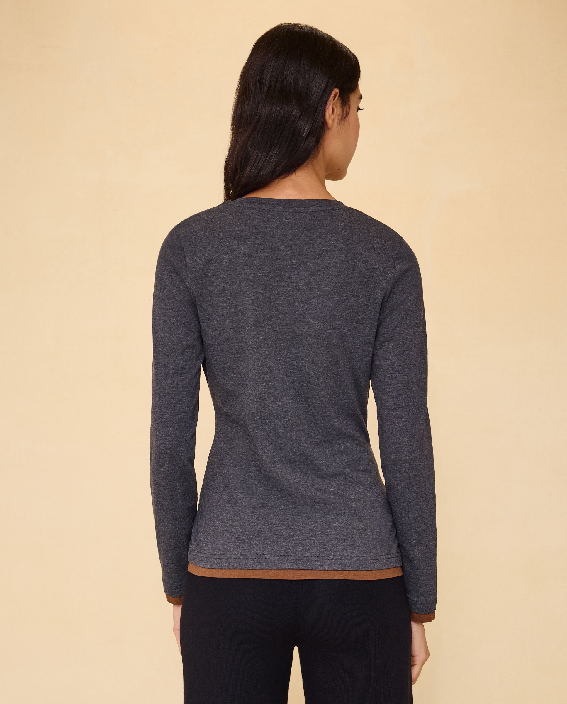 Camiseta manga larga de mujer - Easy Wear - Negro Negro-3