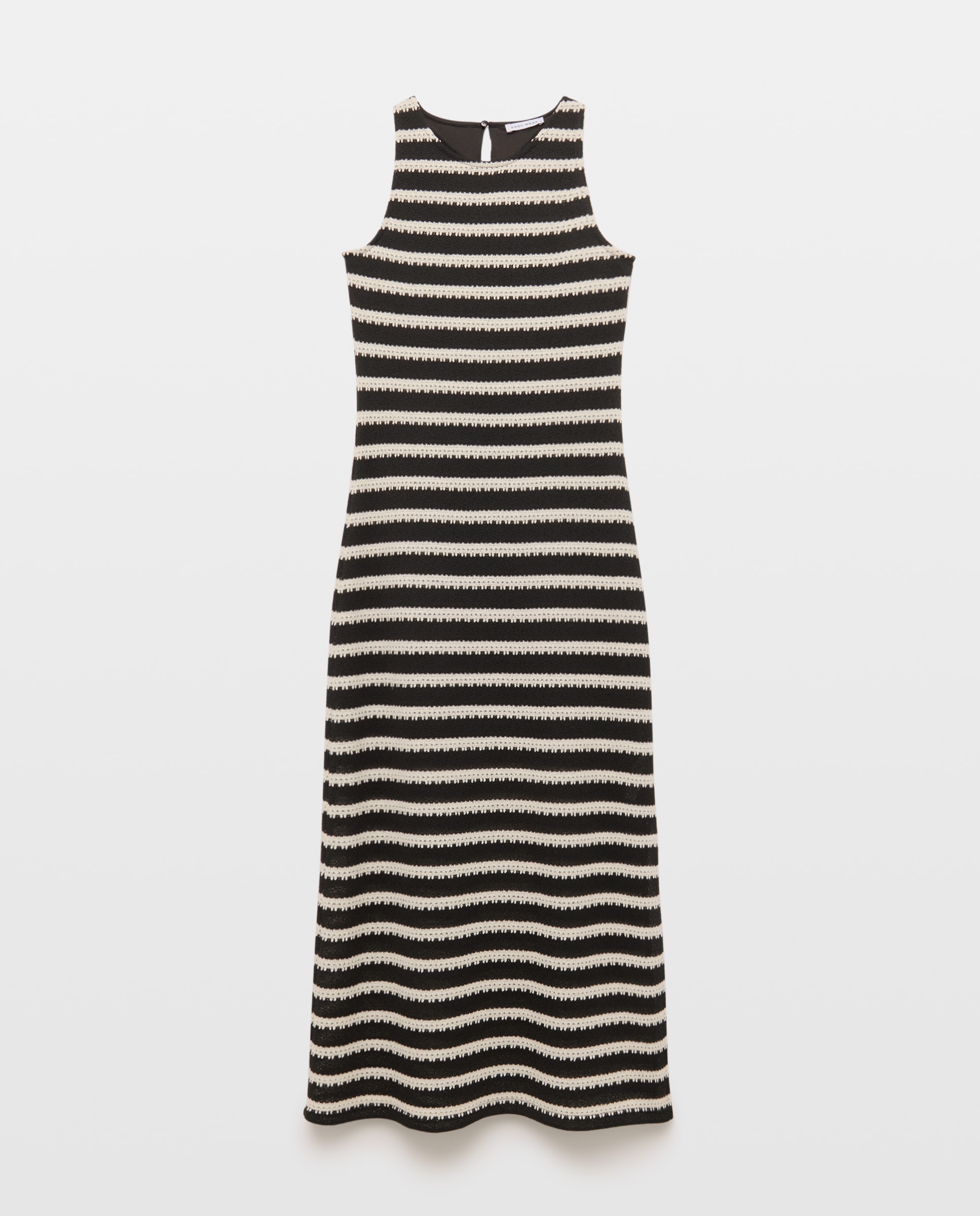 Vestido de tirantes estampado de mujer - Easy Wear - Negro Negro-5