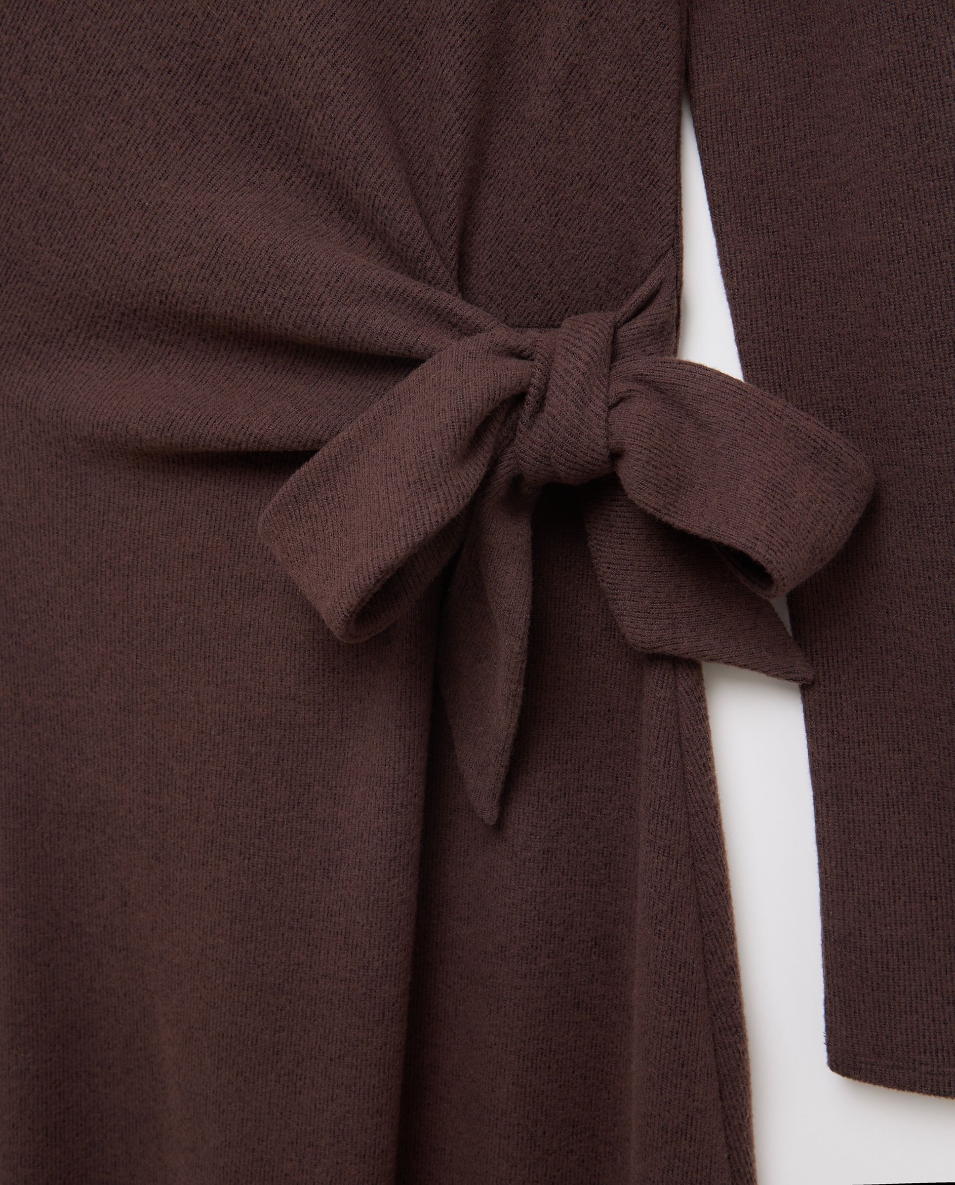 Vestido manga larga de mujer - Easy Wear - Marrón Marrón-5