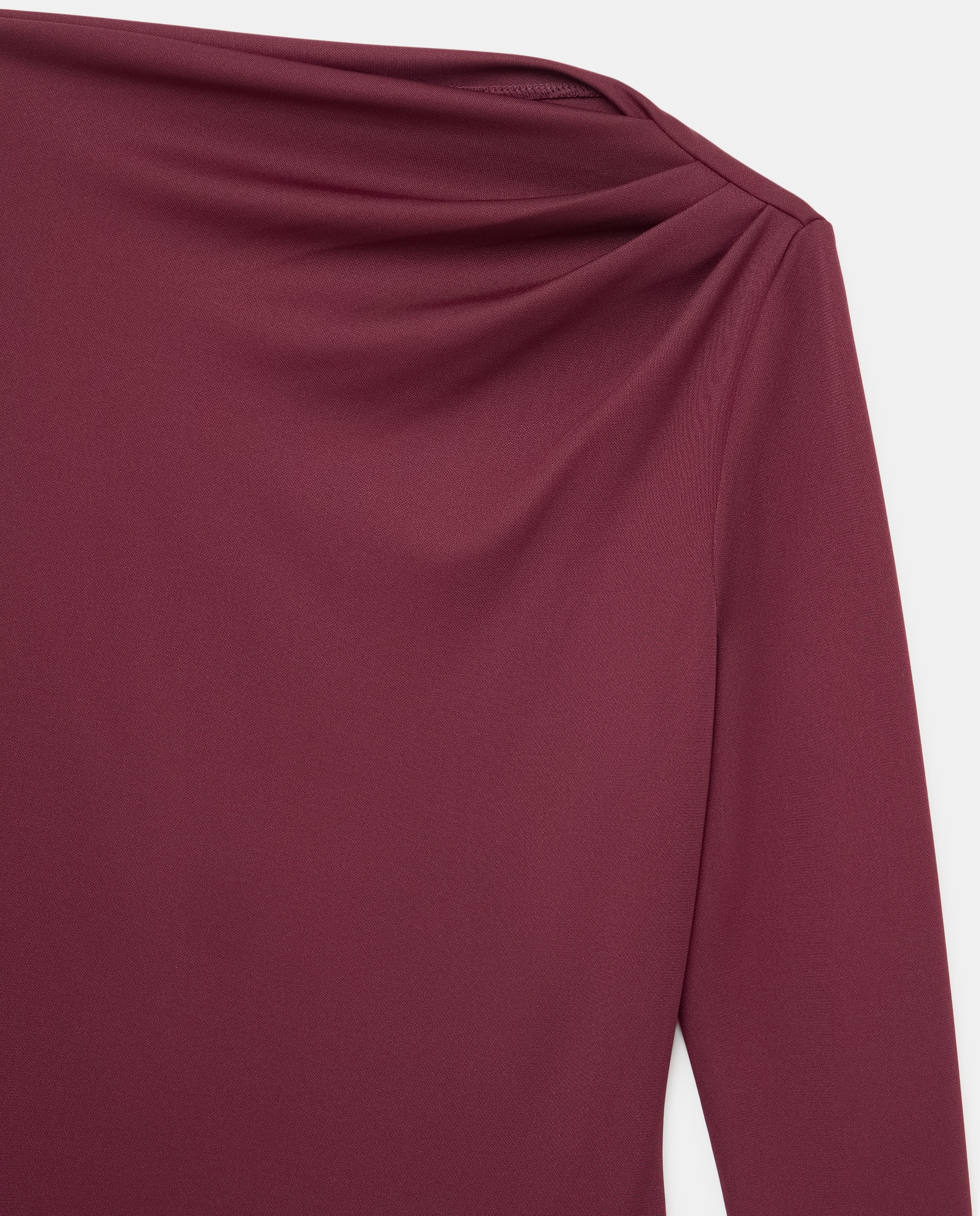Vestido midi de mujer - Easy Wear - Burdeos Burdeos-5