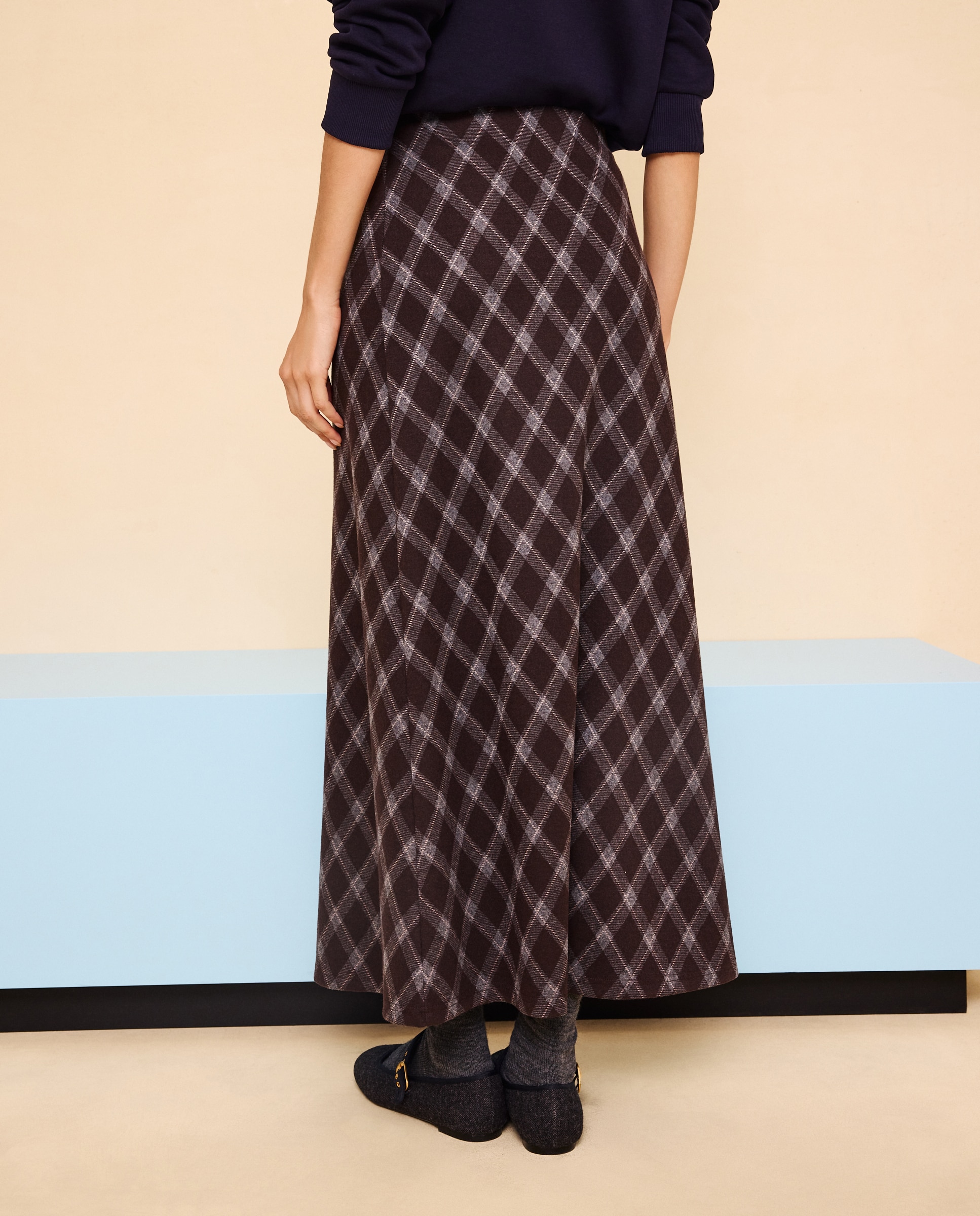 Falda midi - Easy Wear - Camel Camel-3