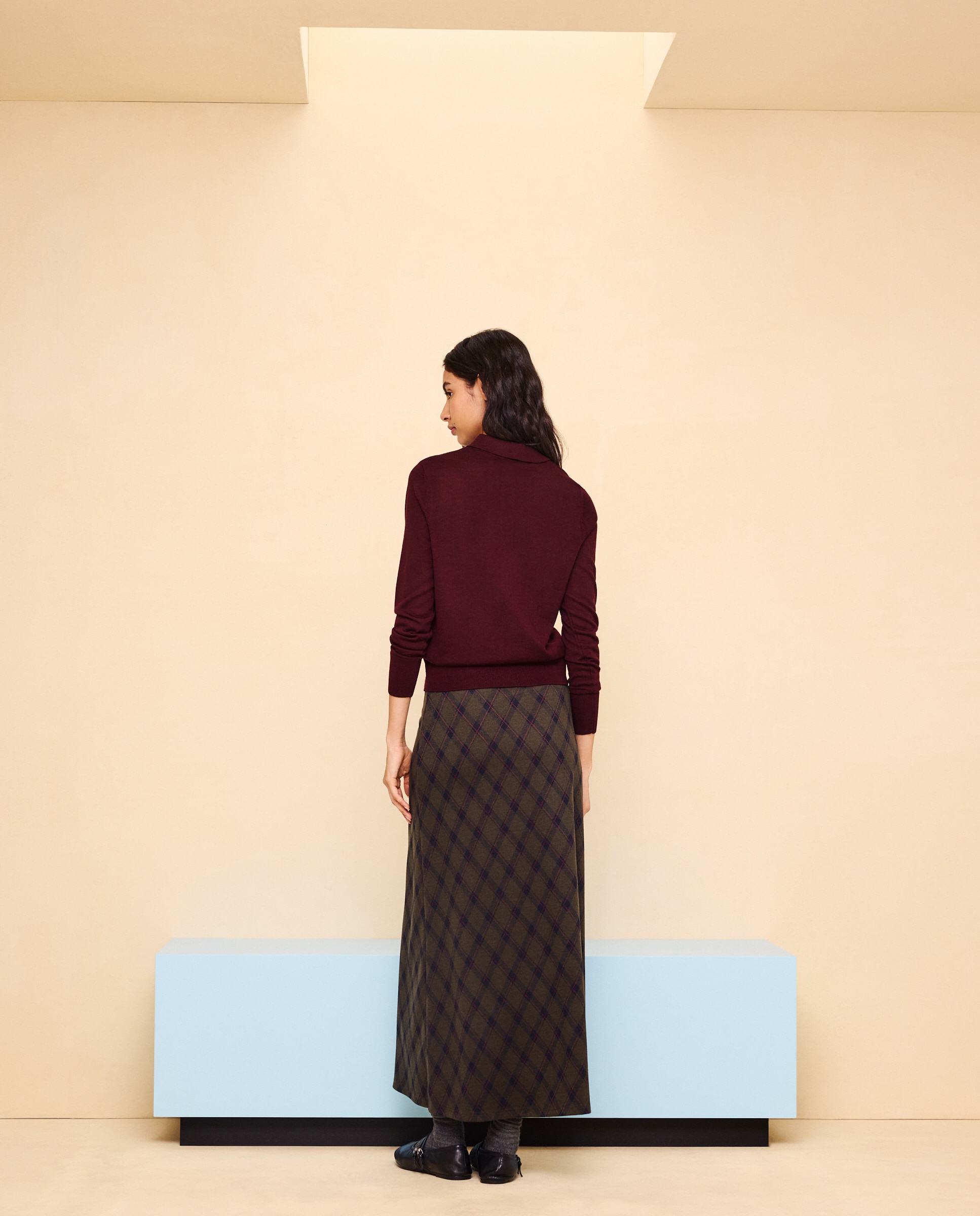 Falda midi - Easy Wear - Verde Verde-2