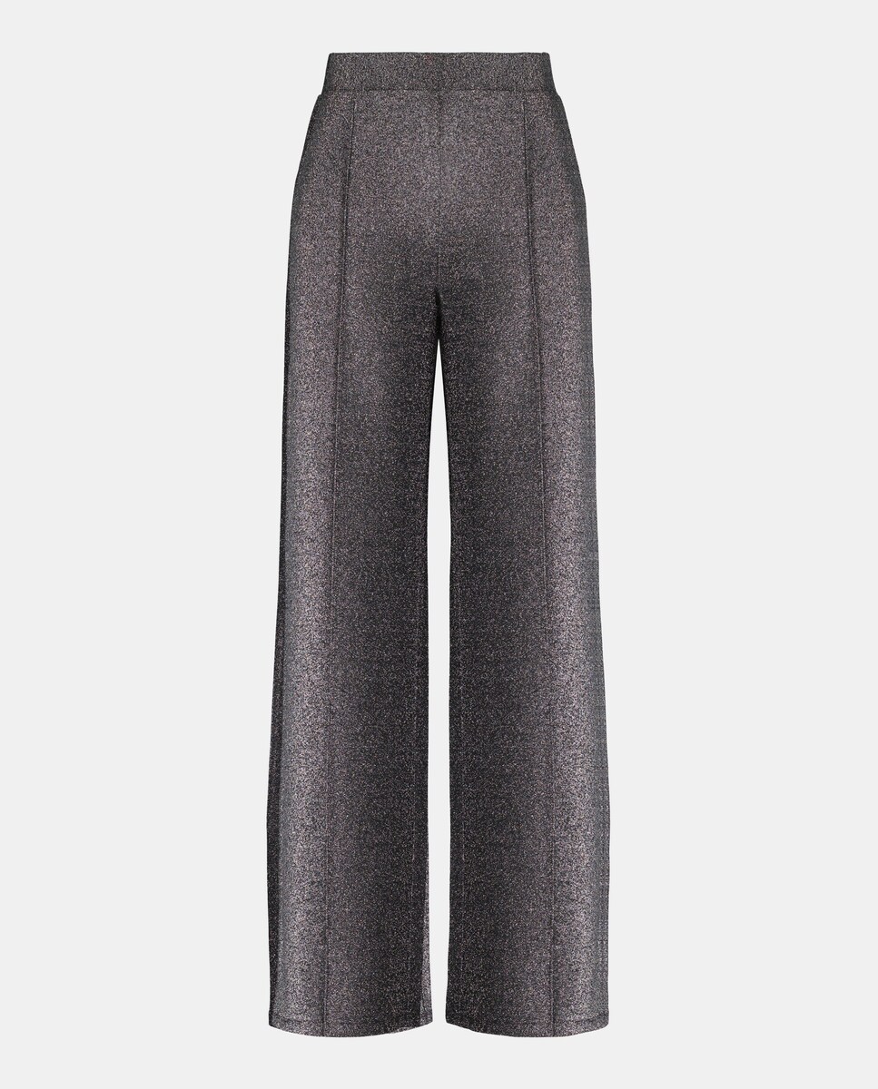 Calças Lisas com Brilhos 820 Cinzento Médio-4