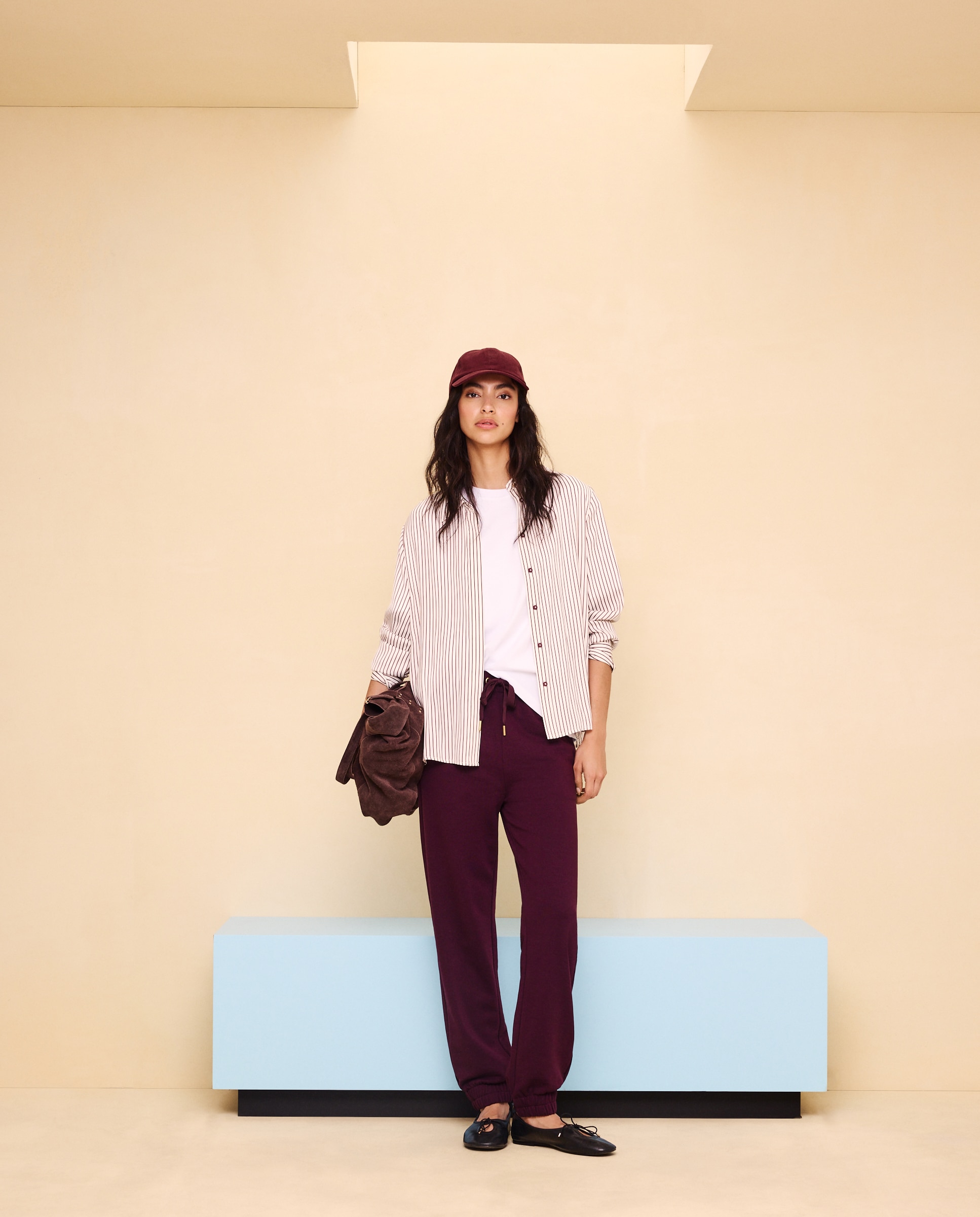 Imagen 1 de Pantalón felpa de mujer - Easy Wear - Ciruela Ciruela