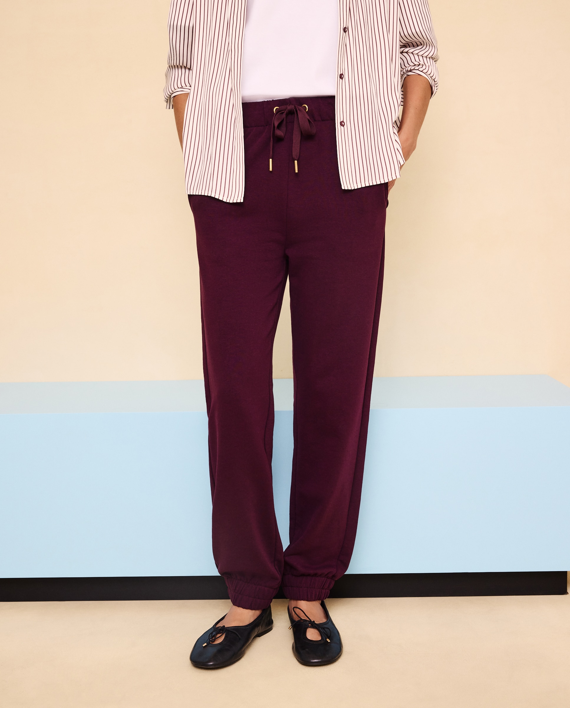 Imagen 2 de Pantalón felpa de mujer - Easy Wear - Ciruela Ciruela