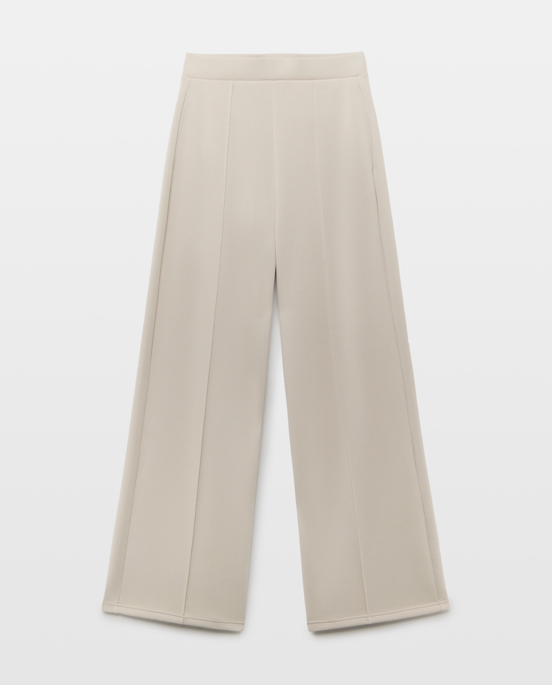 Pantalón ancho felpa de mujer - Easy Wear - 850 Piedra 850 Piedra-4