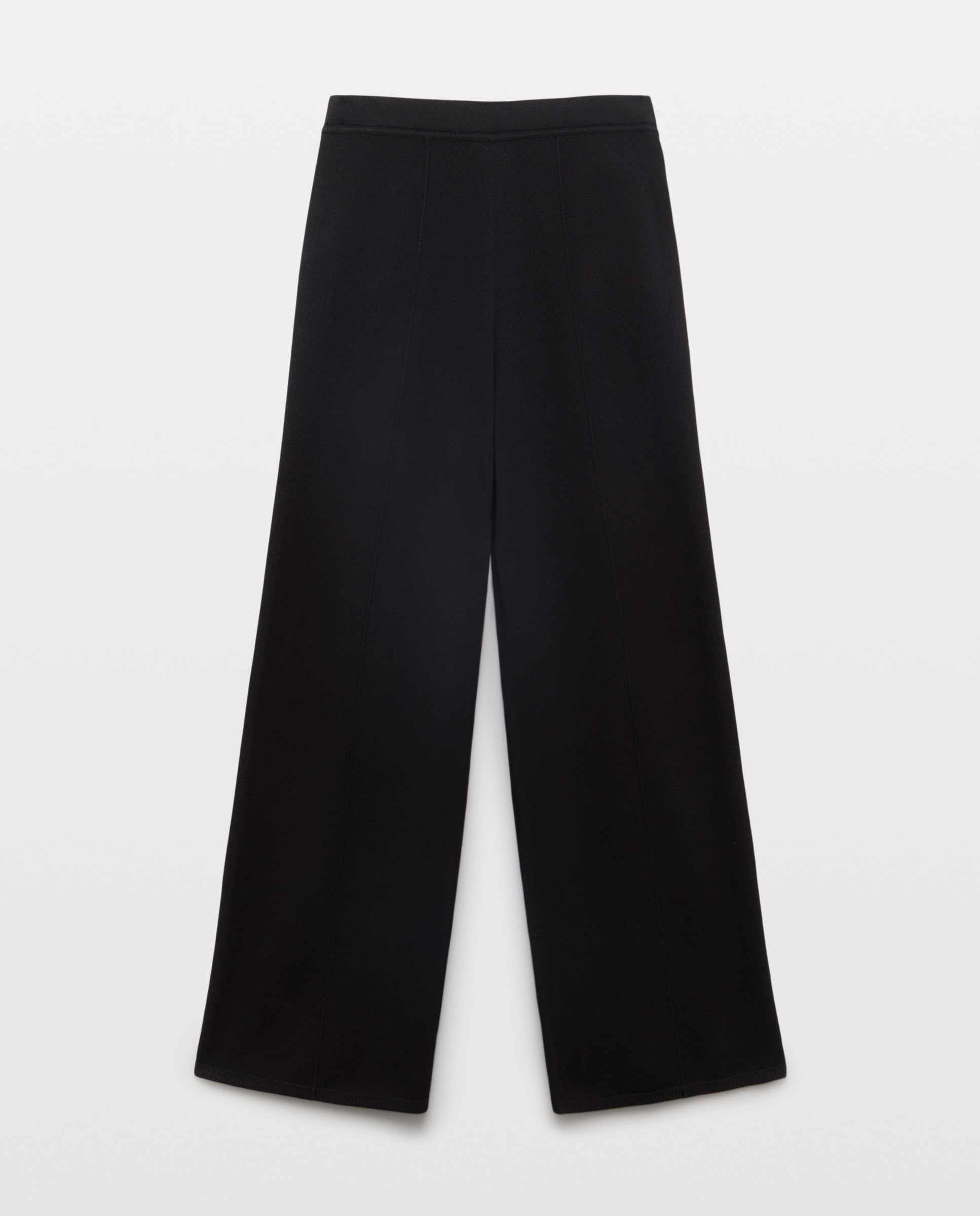 Pantalón de mujer de punto pata ancha. - Easy Wear - Negro Negro-4