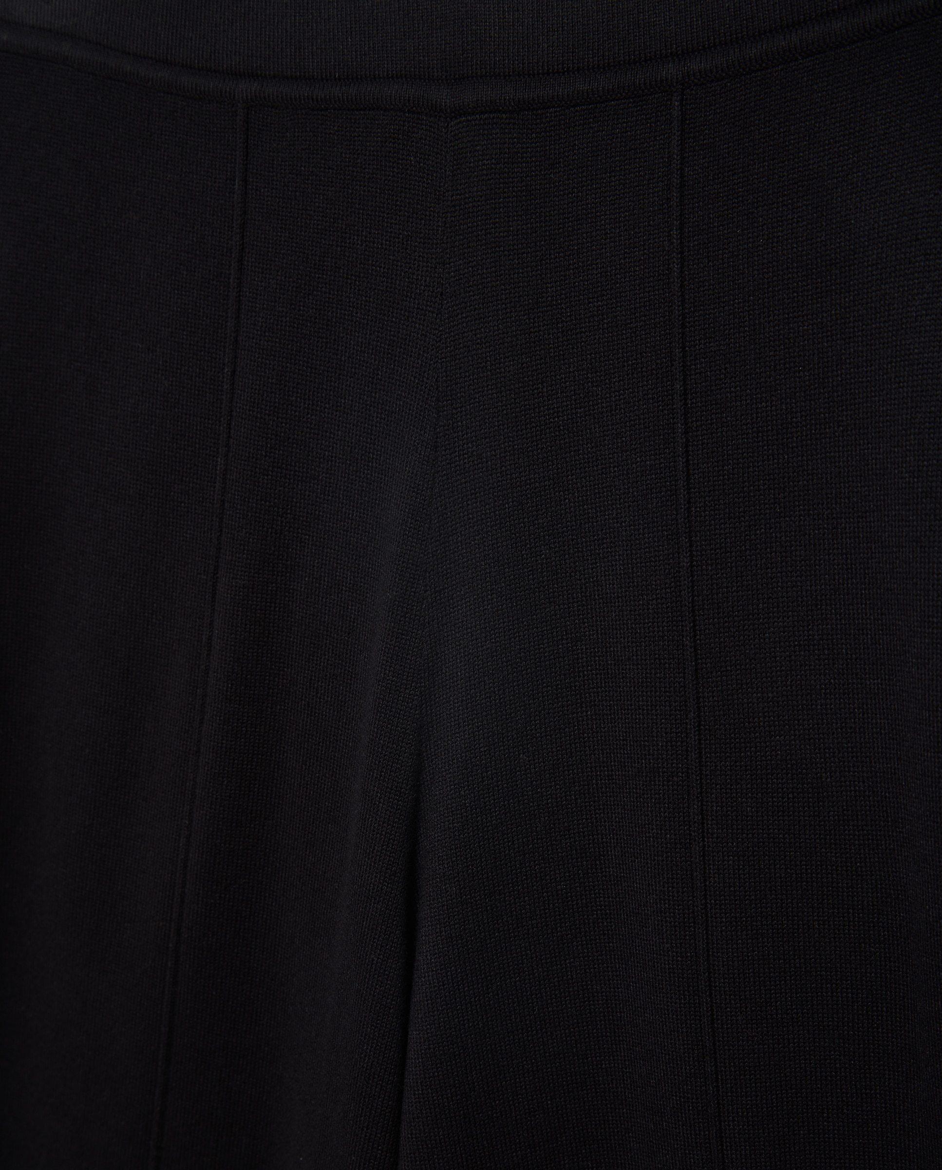 Pantalón de mujer de punto pata ancha. - Easy Wear - Negro Negro-5