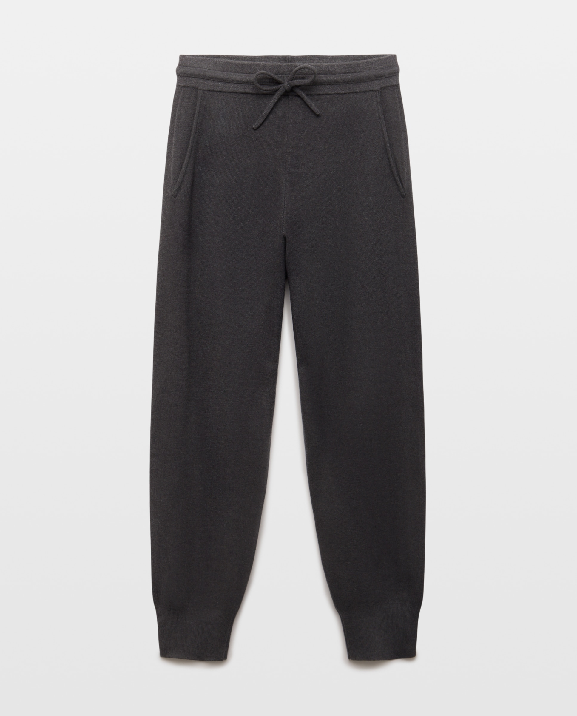 Pantalón de punto tipo jogger de mujer - Easy Wear - Plomo Plomo-4