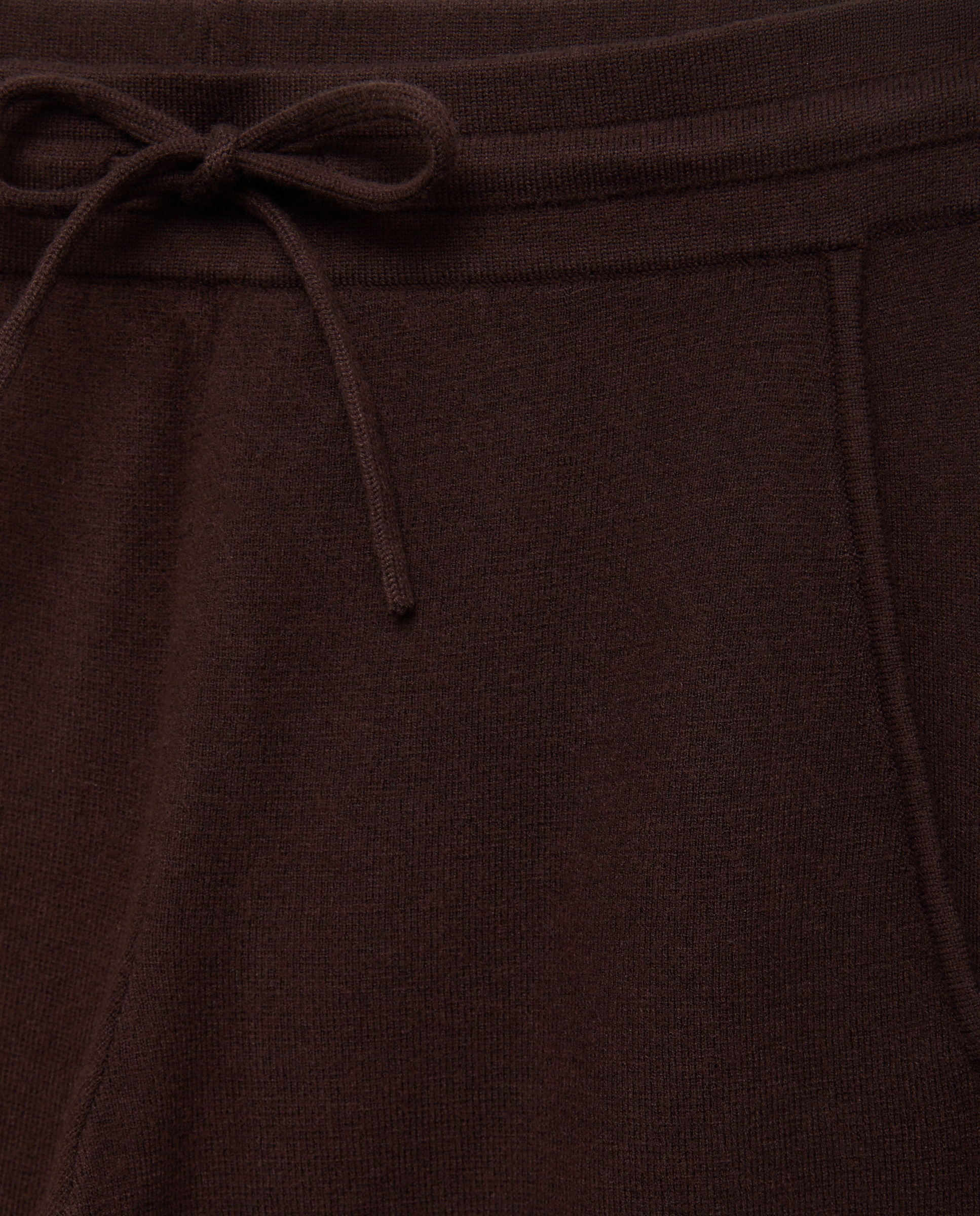 Calças de Malha tipo Joggers Castanho-5