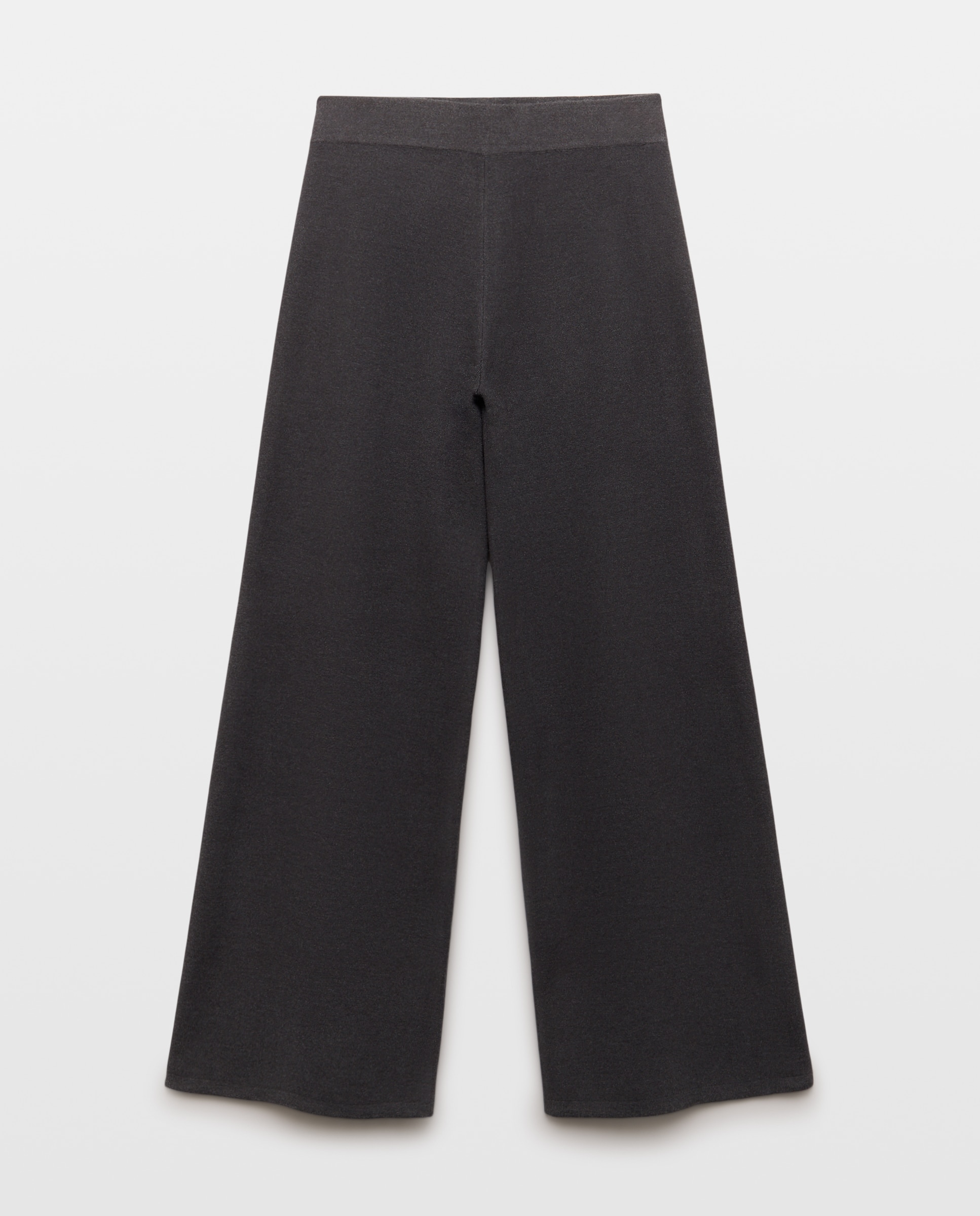 Pantalón de punto con pata ancha de mujer - Easy Wear - Plomo Plomo-4