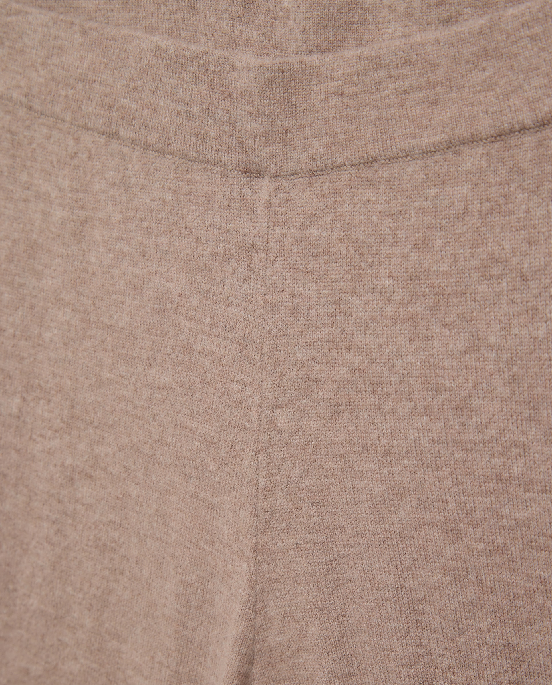 Pantalón de punto de lana con cashmere de mujer. - Easy Wear - Visón claro Visón claro-5