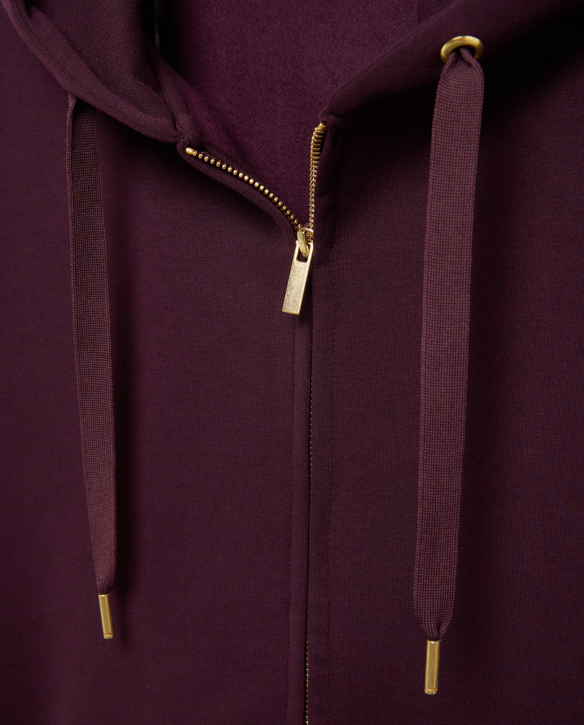 Sudadera chaqueta de mujer - Easy Wear - Ciruela Ciruela-5