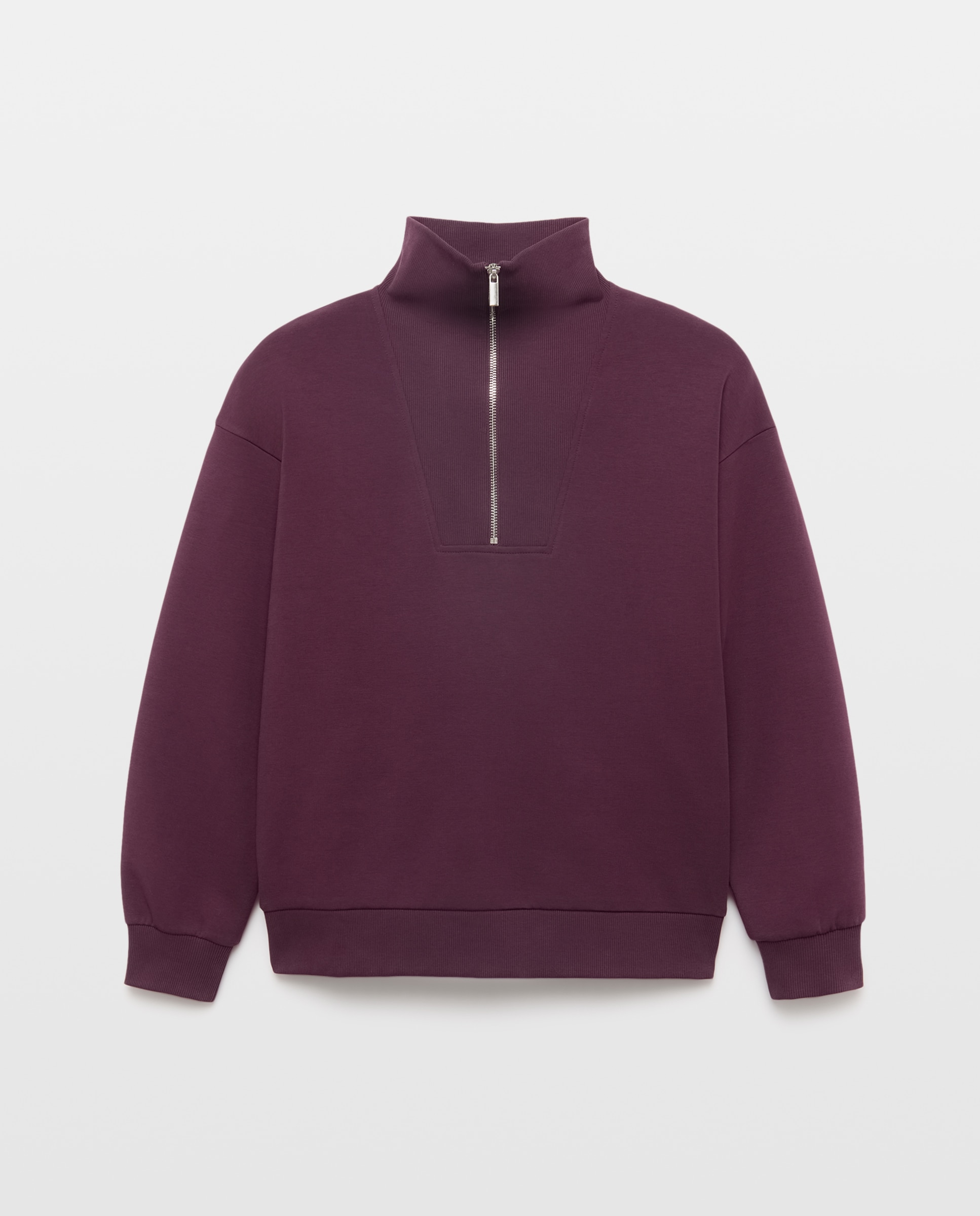 Sudadera cremallera de mujer - Easy Wear - Ciruela Ciruela-4