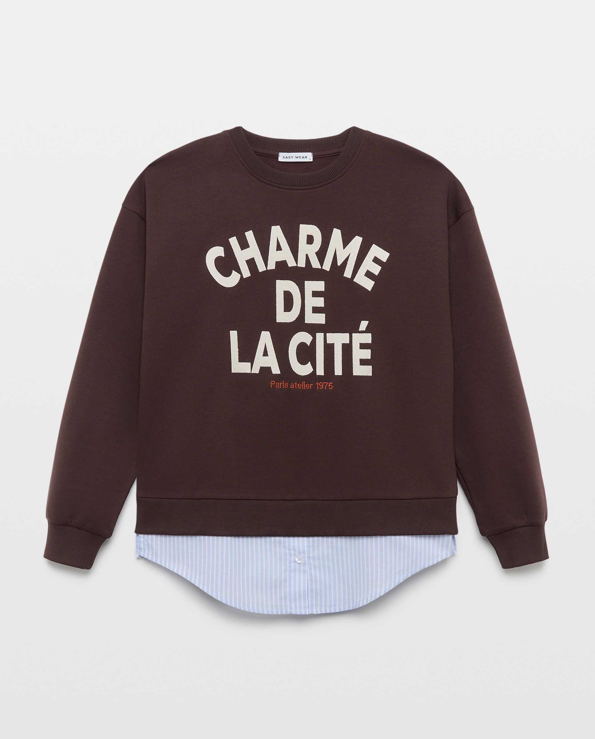 Sweatshirt de Popelina Ameixa-4