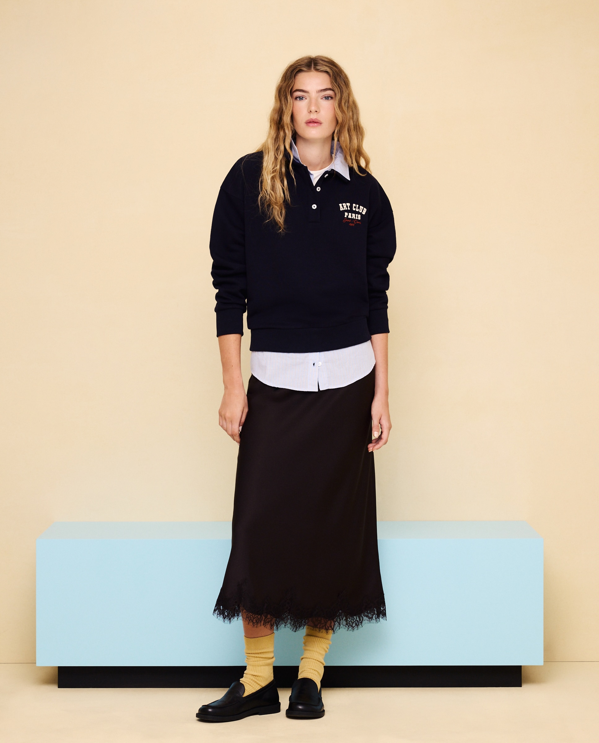 Sudadera polo de mujer - Easy Wear - Azul marino Azul marino-2