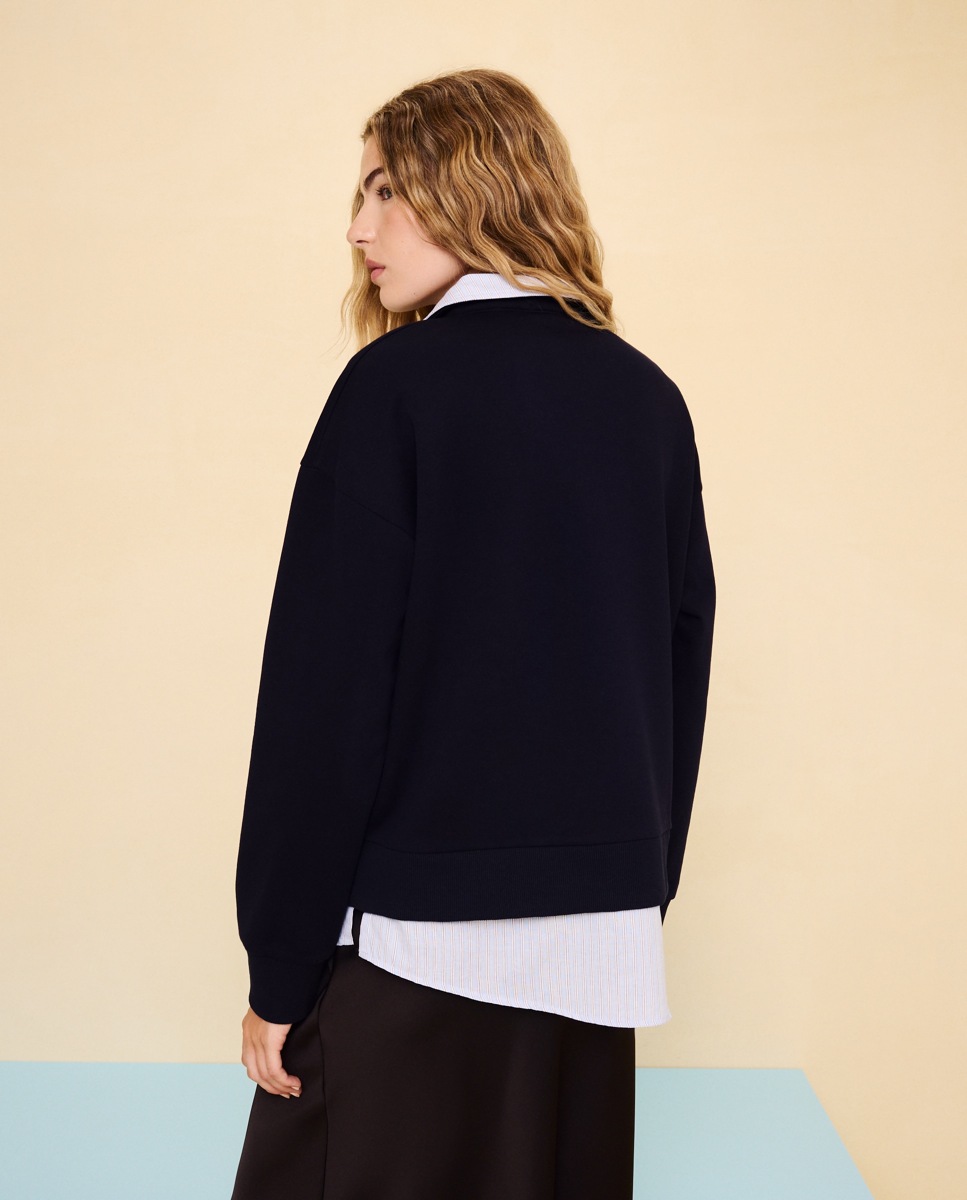 Sudadera polo de mujer - Easy Wear - Azul marino Azul marino-3