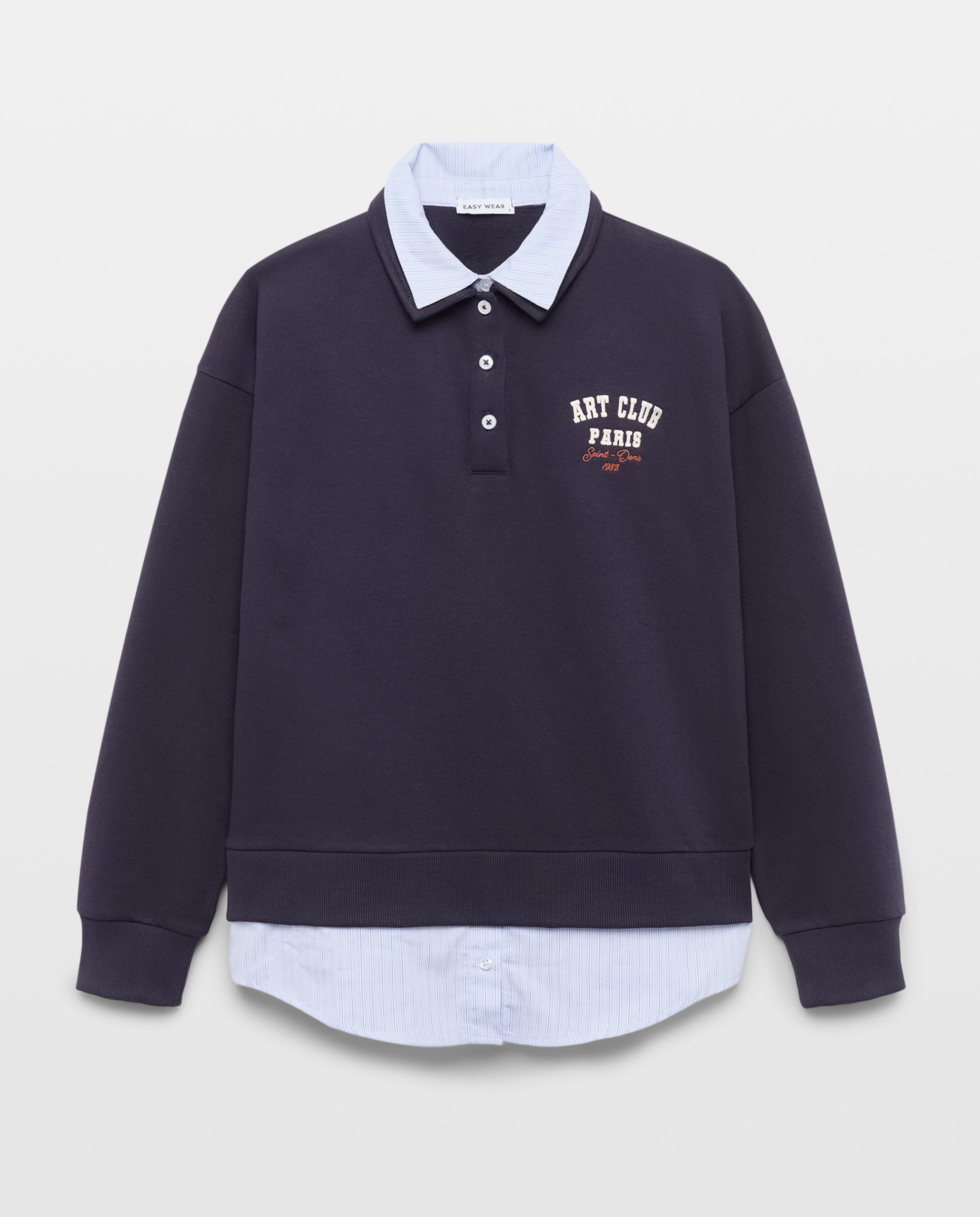 Sudadera polo de mujer - Easy Wear - Azul marino Azul marino-4