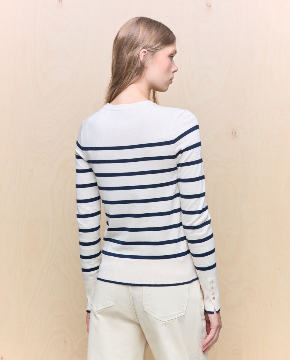 Camisola de malha Branco-3