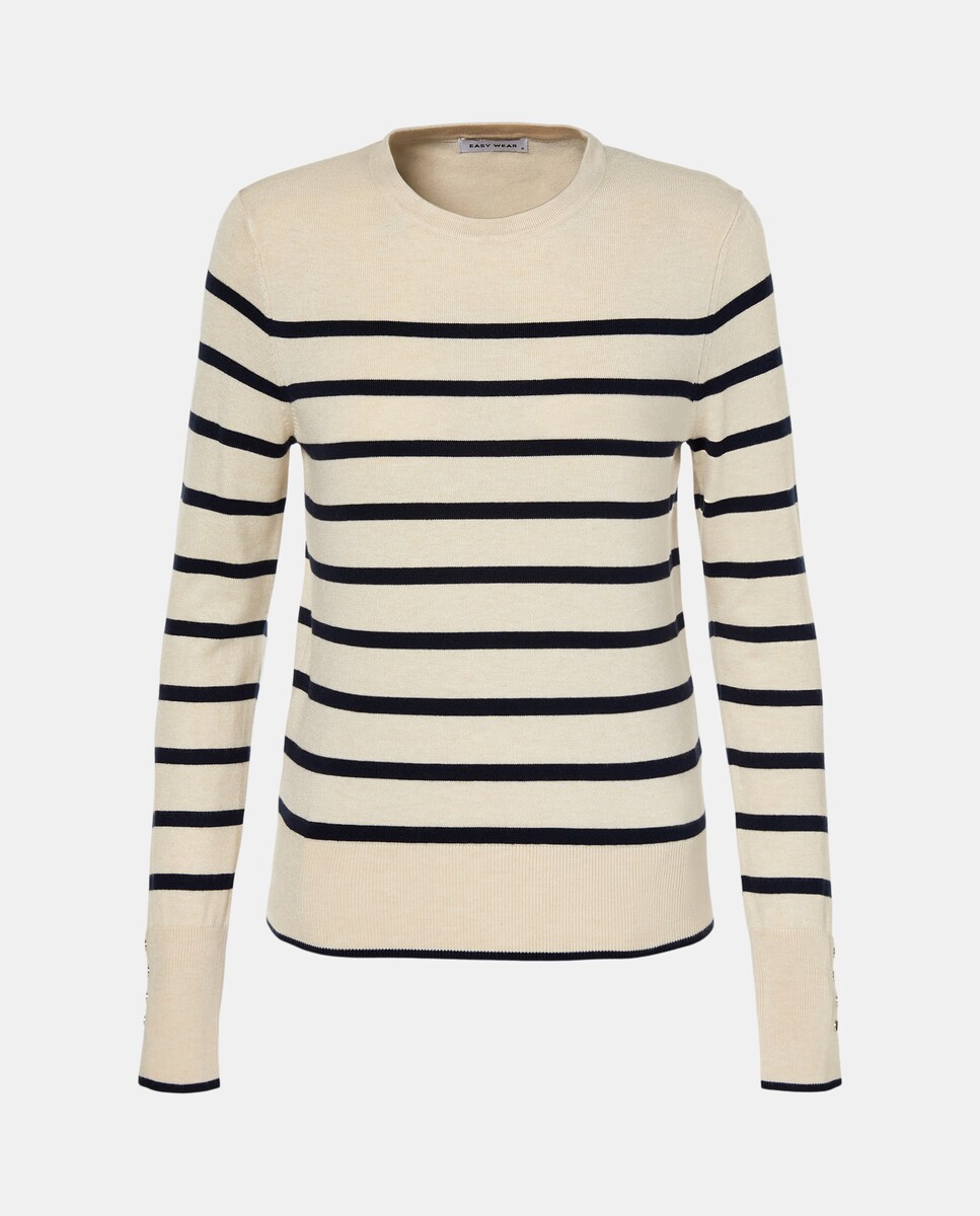 Camisola de malha Branco-4