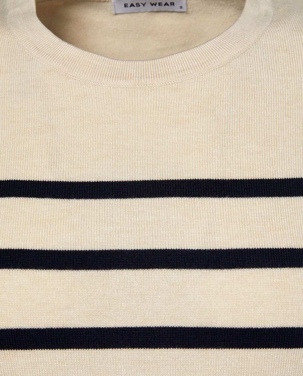 Camisola de malha Branco-5