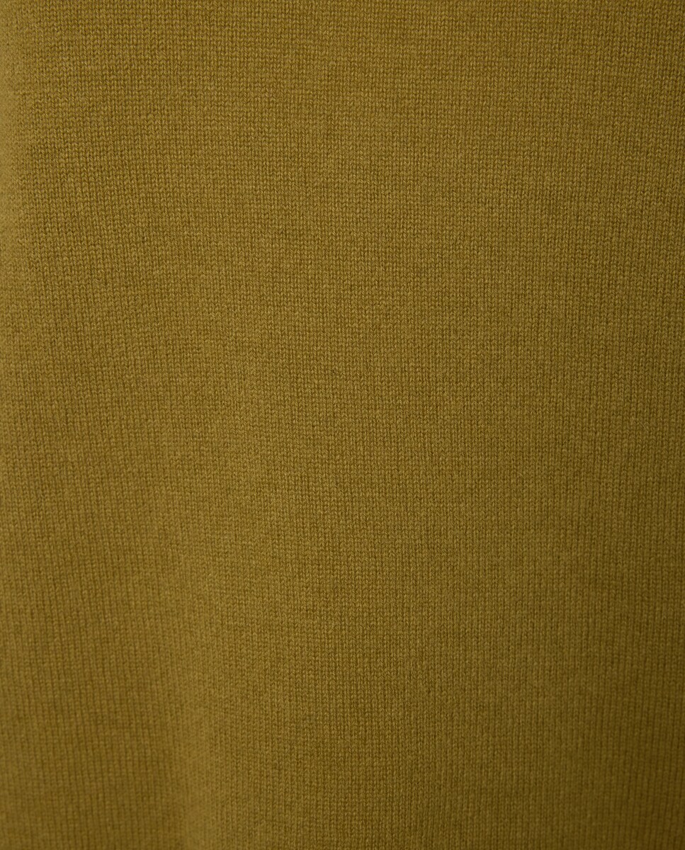 Camisola de Malha Lisa com Gola Alta 371 Óleo-6